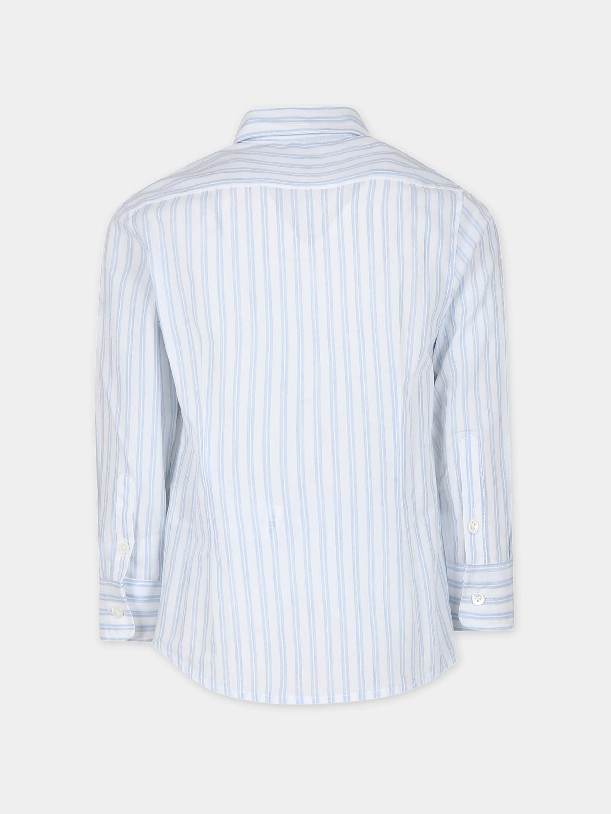 Camicia bianca per bambino con logo,Eleventy,EU5P00 P0375 100CE