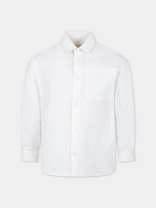 Camicia avorio per bambina,Douuod Kids,DU5A20 P0372 102