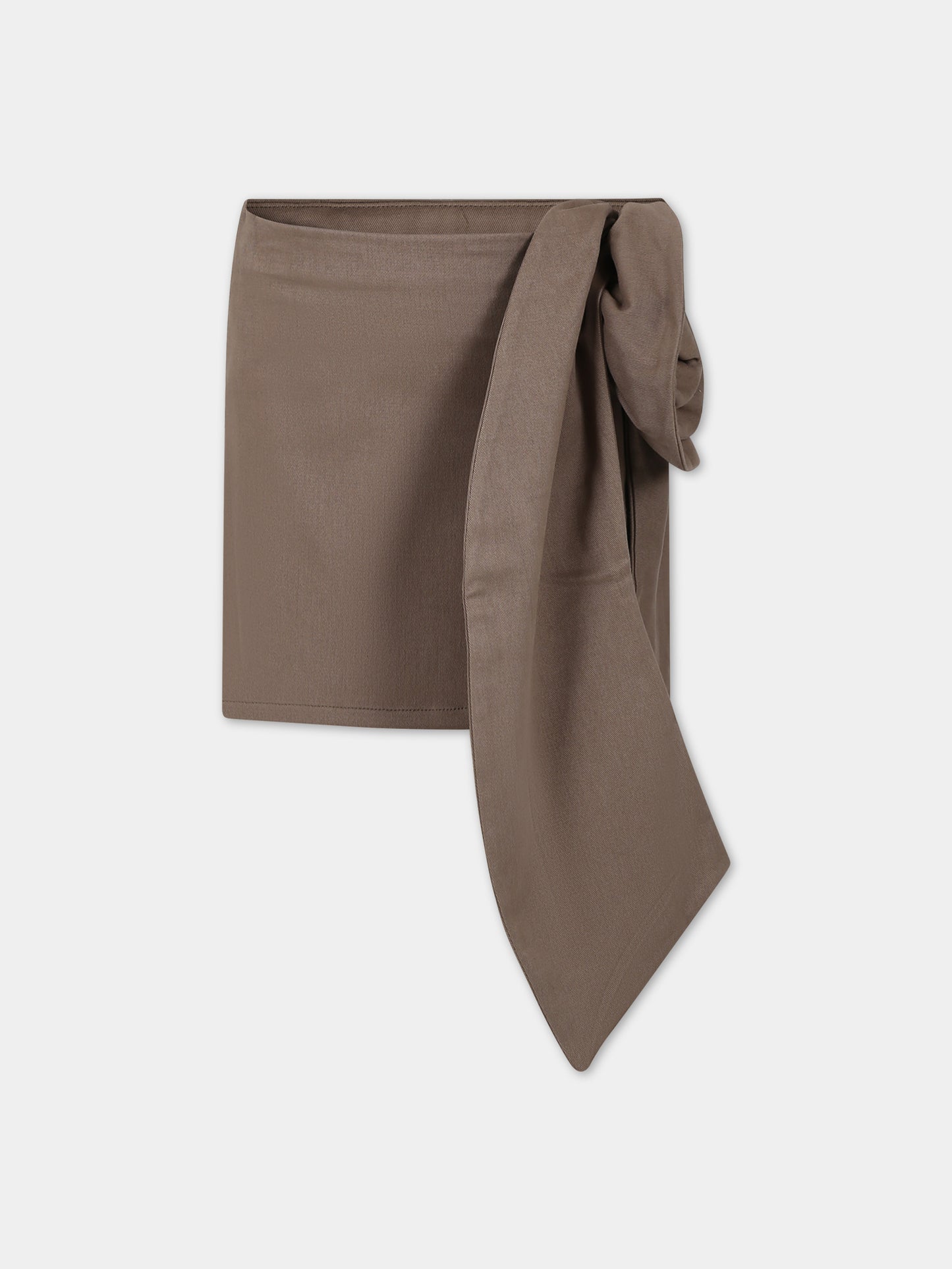 Gonna elegante marrone per bambina,Douuod Kids,DU7A41 G0073 343