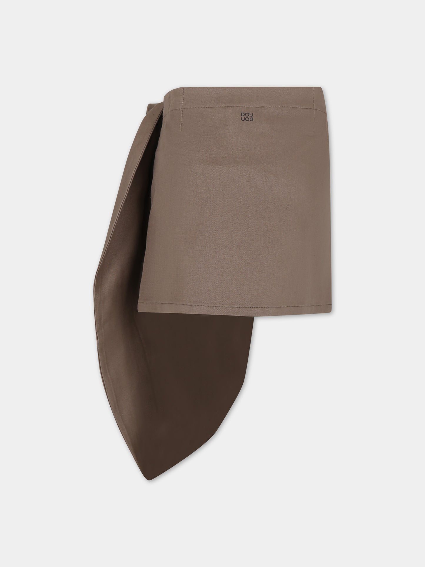 Gonna elegante marrone per bambina,Douuod Kids,DU7A41 G0073 343