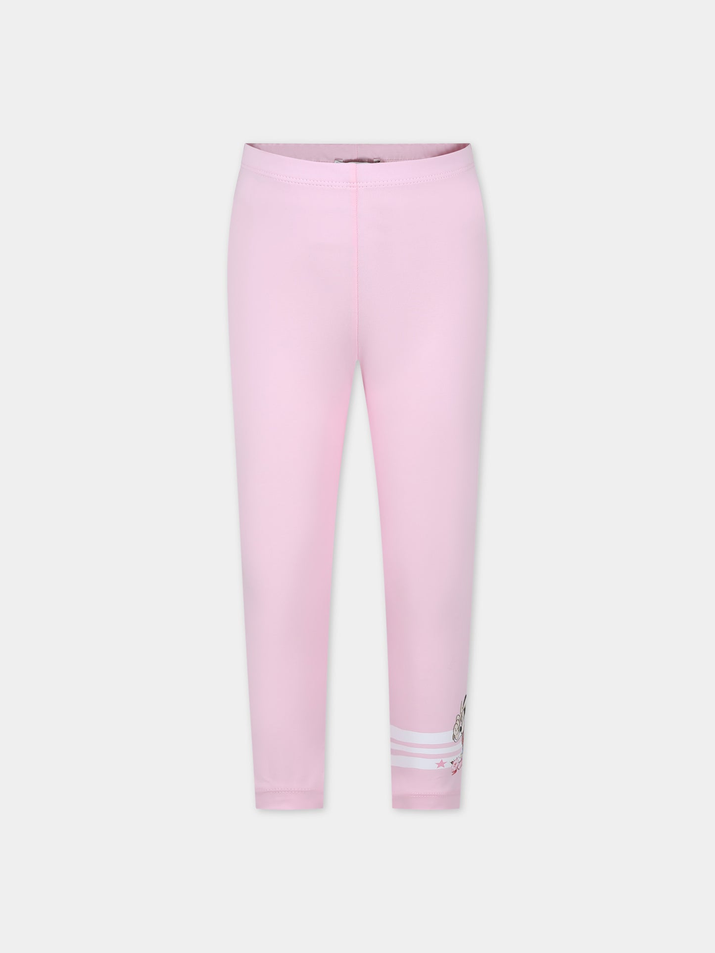Leggings rosa per bambina con Minnie,Monnalisa,11C407 3201 0090