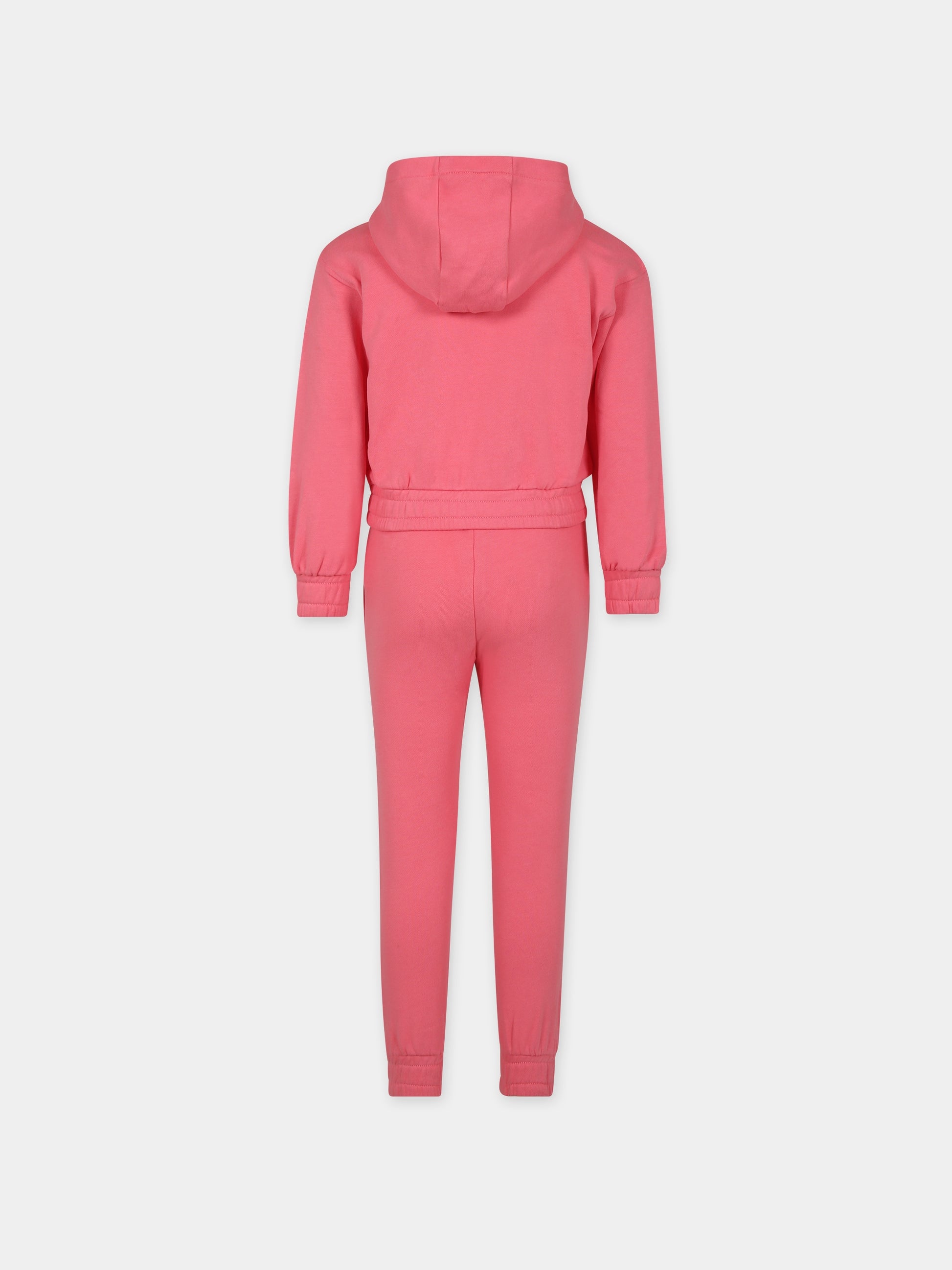 Completo rosa per bambina con smile,Moschino Kids,HDK02J LCA44 51047