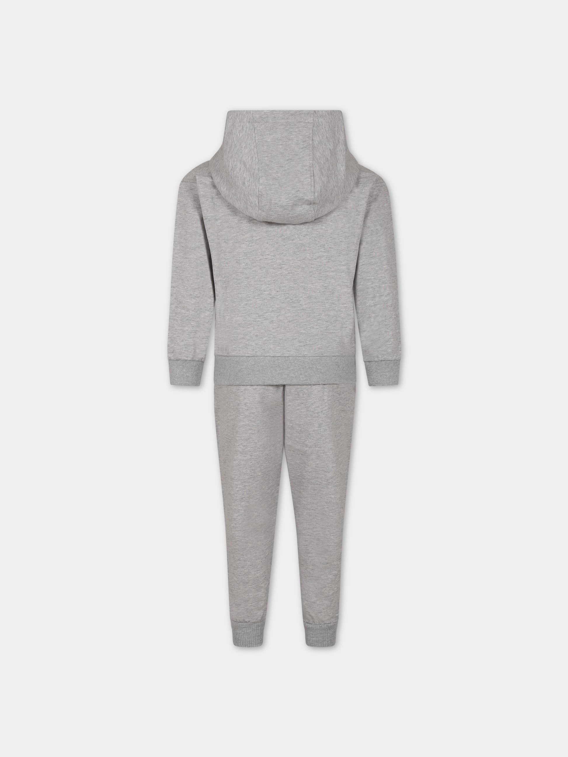 Completo grigio per bambini con Teddy Bear e logo,Moschino Kids,HUK03A LCA19 60926