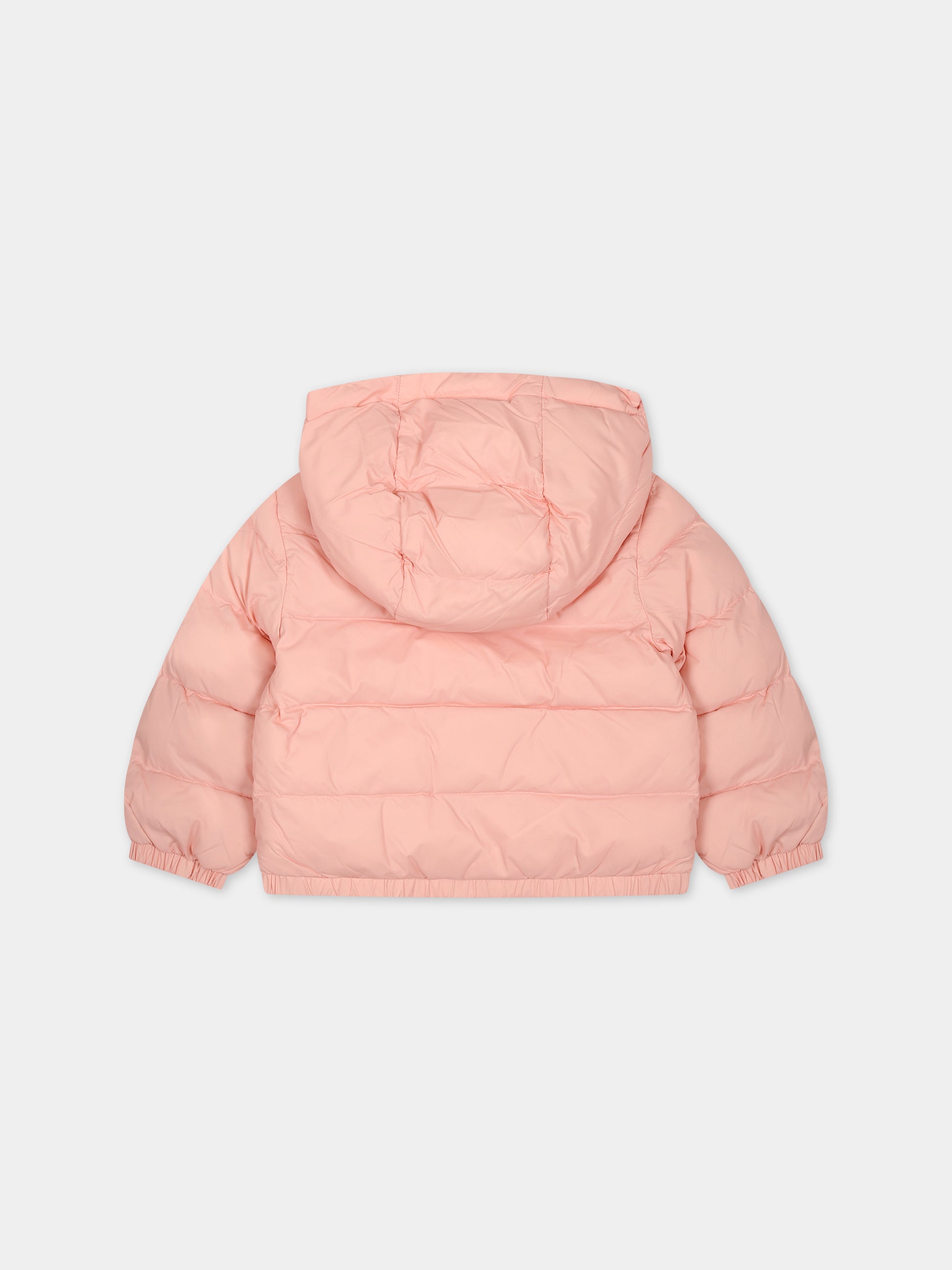 Piumino rosa per bambina con Teddy Bear,Moschino Kids,MUS02D L3A69 50209
