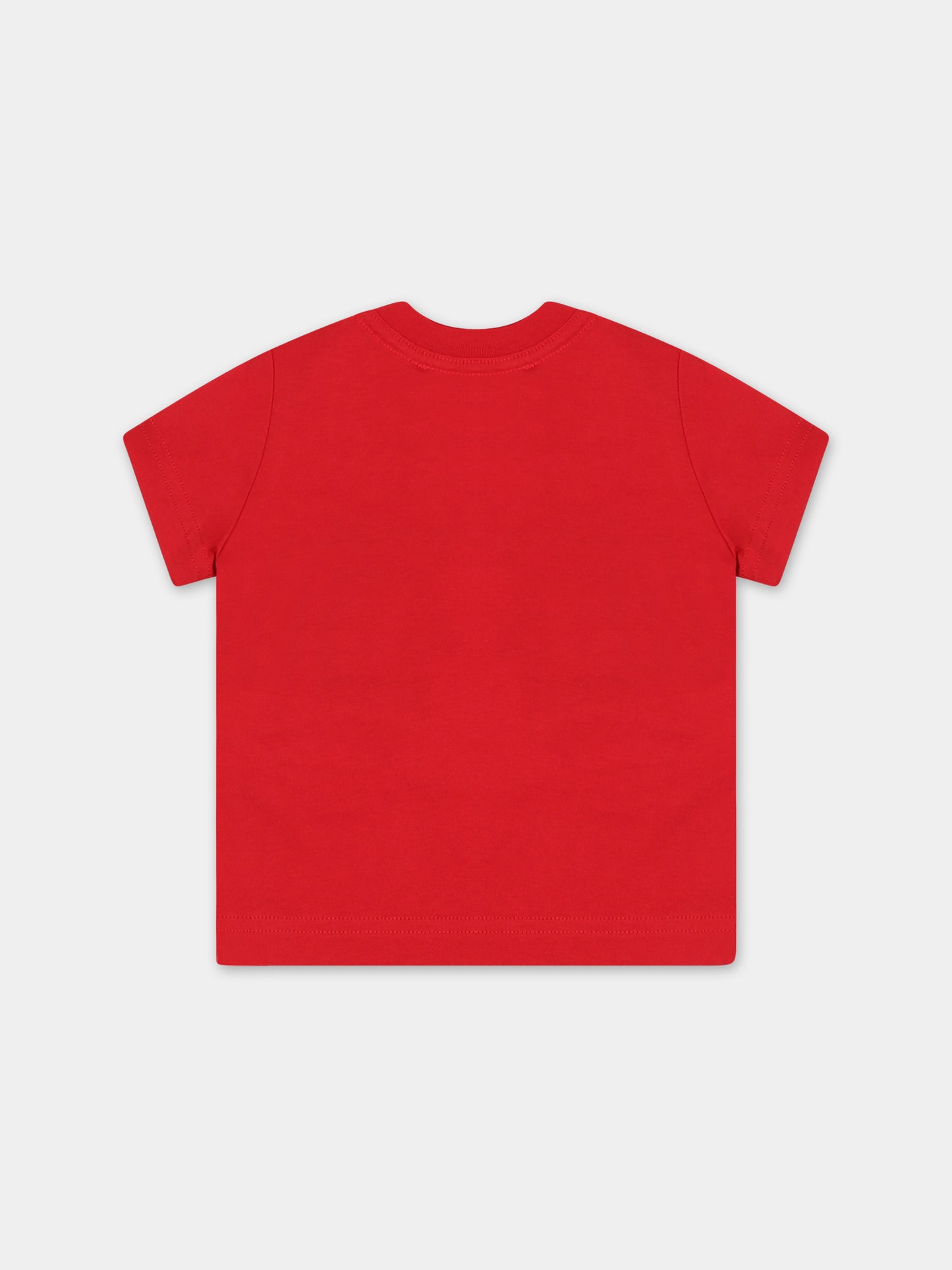 T-shirt rossa per neonati con logo,Dsquared2,DQ0556 D00MM DQ405