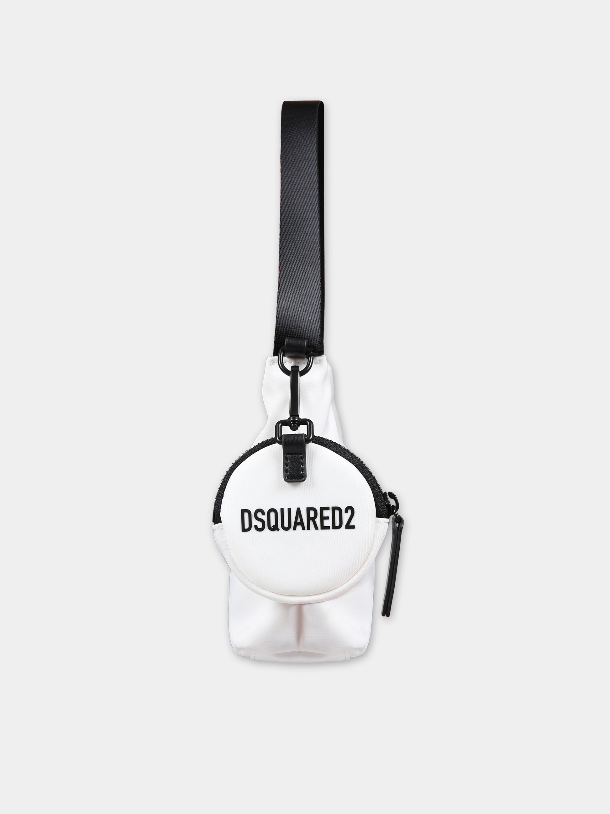 Borsa bianca con logo per bambina,Dsquared2,DQ1637 D0A3M DQ100