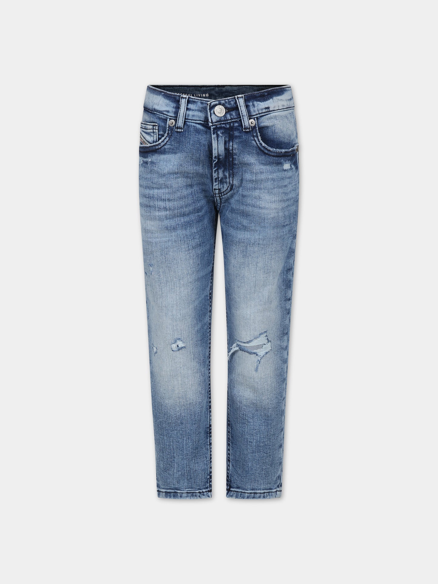 Jeans blu per bambino con logo,Diesel,J00981 KXBHP K01