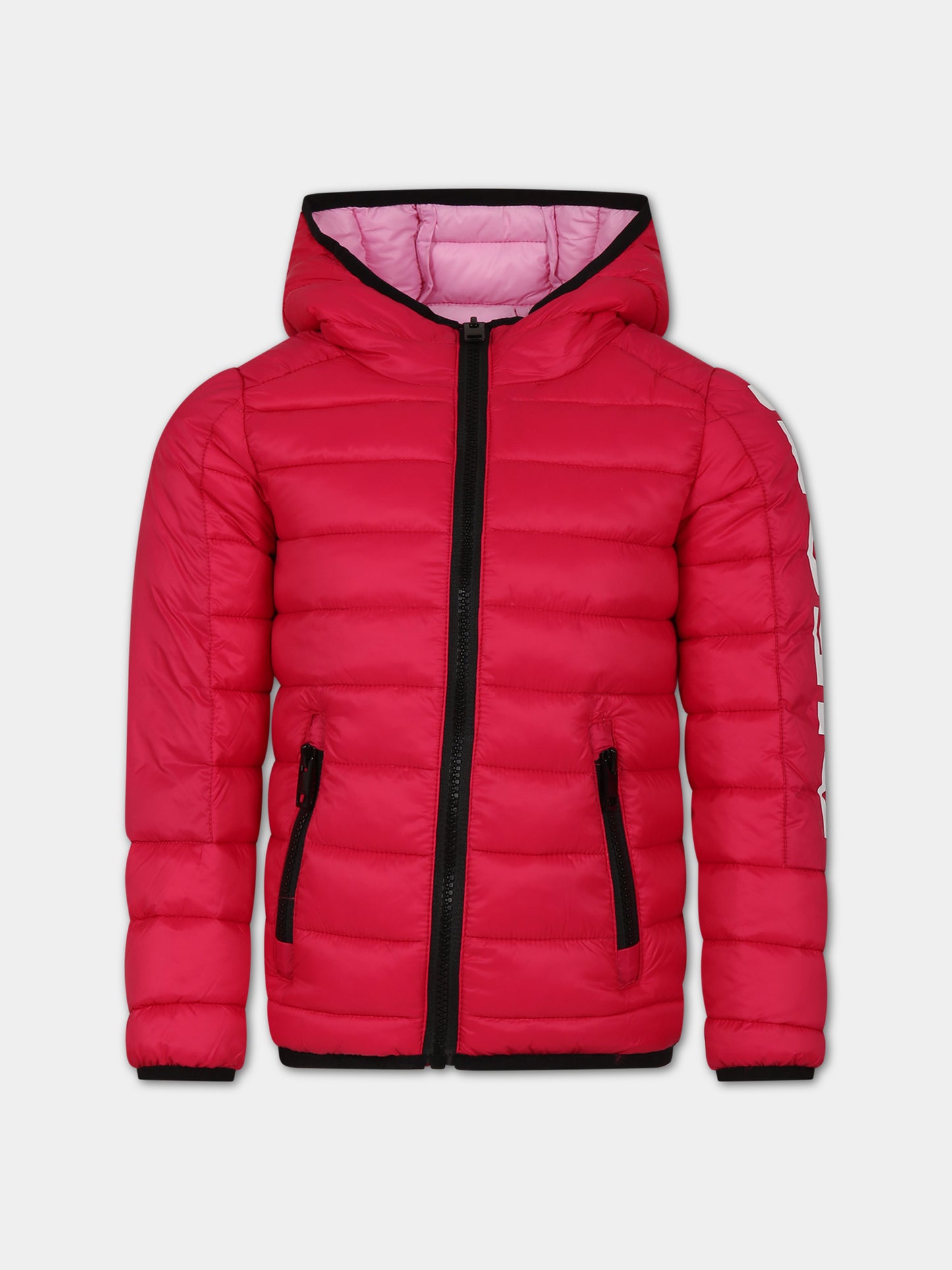 Piumino fucsia per bambina,Diesel,J01086 KXBDY K362