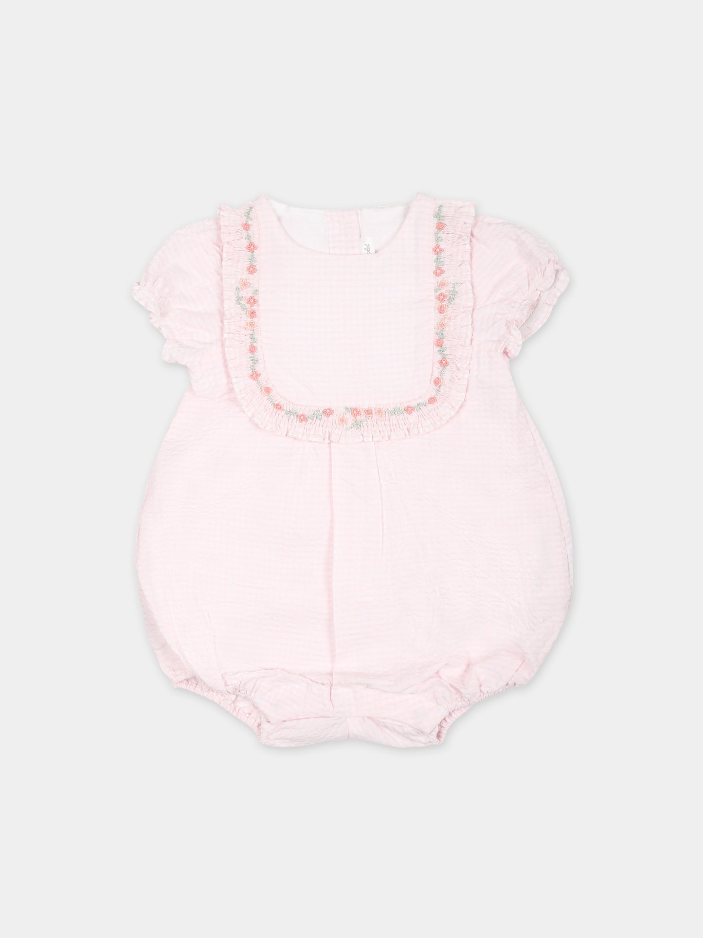 Pagliaccetto rosa per neonata con tessuto Liberty,Tartine Et Chocolat,TY33130 31