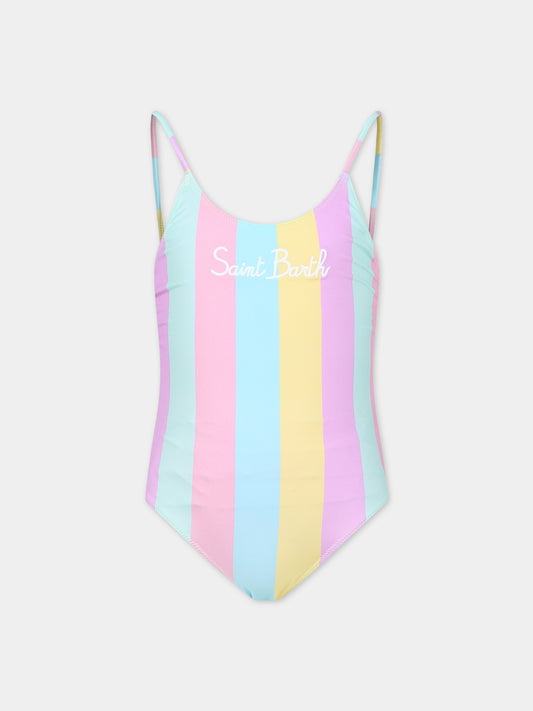 Costume multicolor per bambina con logo,Mc2 Saint Barth,CEC0005 01191F