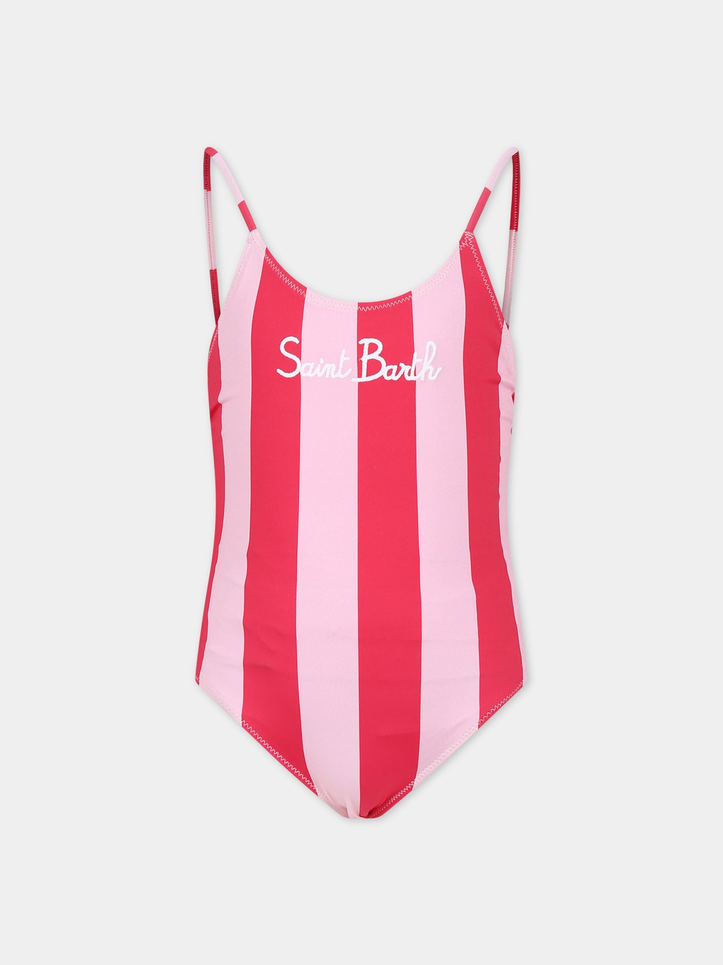 Costume rosa per bambina con logo,Mc2 Saint Barth,CEC0005 00169F