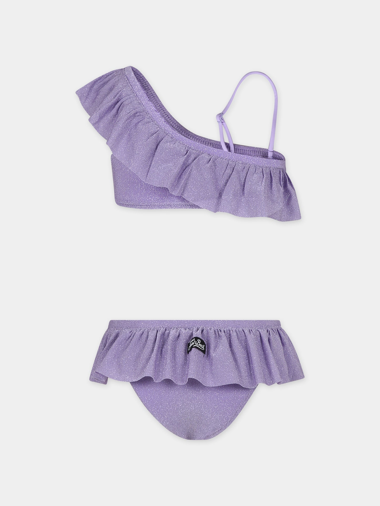 Bikini viola per bambina con lurex,Mc2 Saint Barth,REY0001 00338F