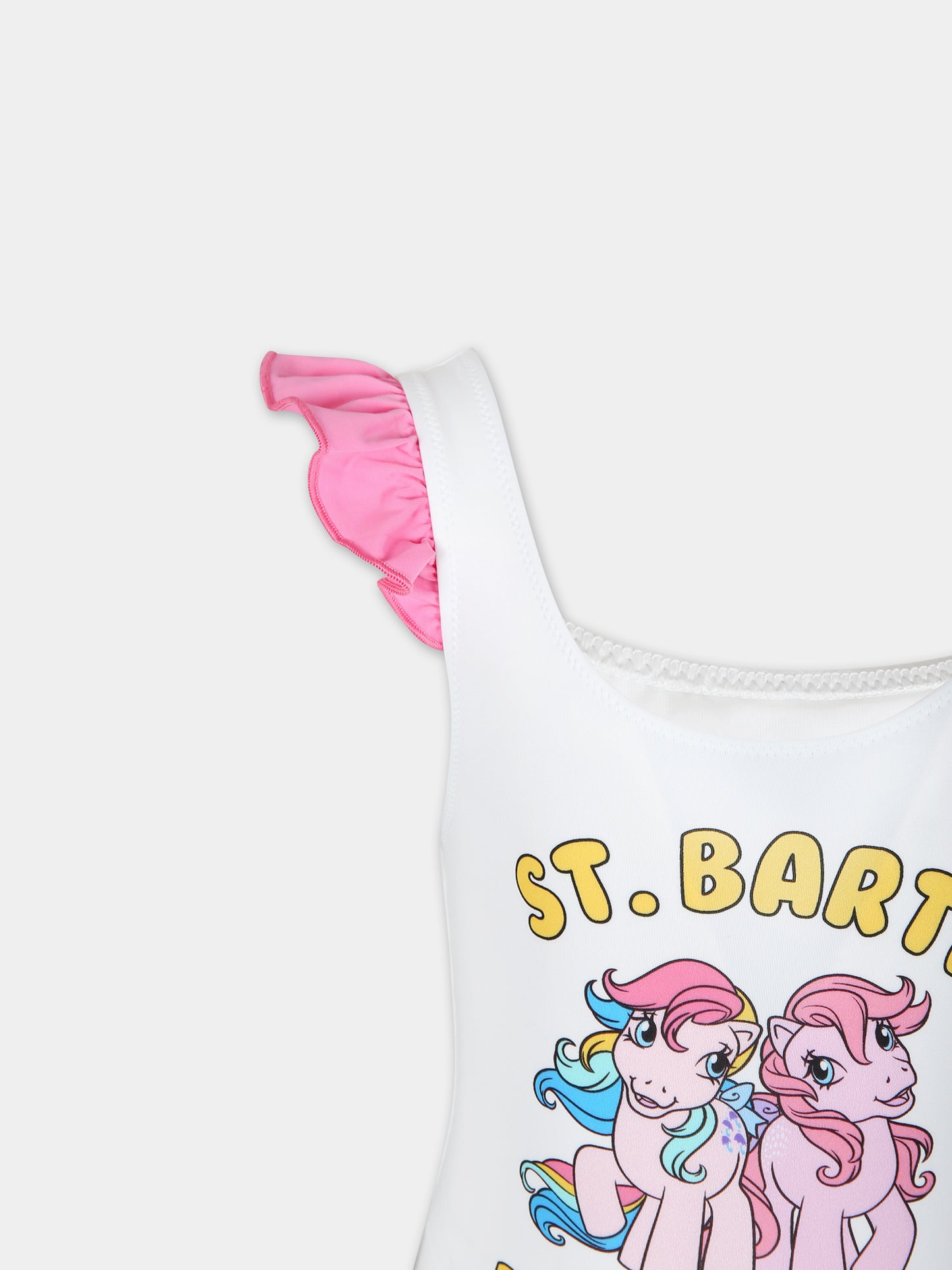 Costume intero bianco per bambina con stampa My Little Pony,Mc2 Saint Barth,CARO001 01928F