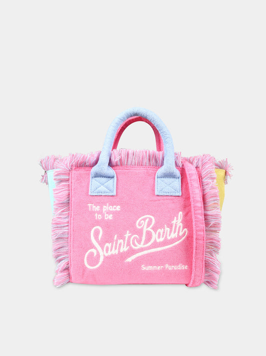 Borsa mare multicolor per bambina con logo,Mc2 Saint Barth,COL0005 01453F
