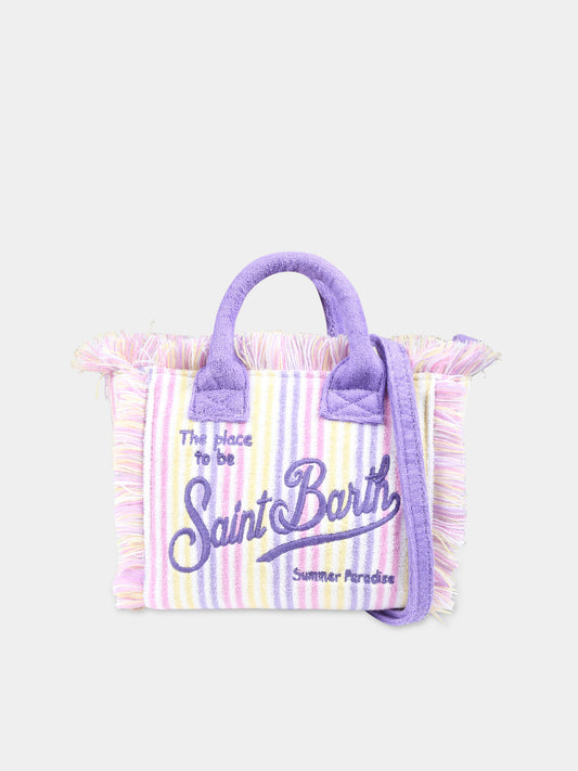 Borsa mare viola per bambina con logo,Mc2 Saint Barth,VAMI003 00190F