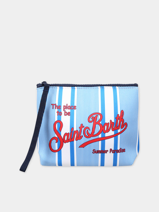 Pochette blu per bambini con logo,Mc2 Saint Barth,ALIN001 00104F