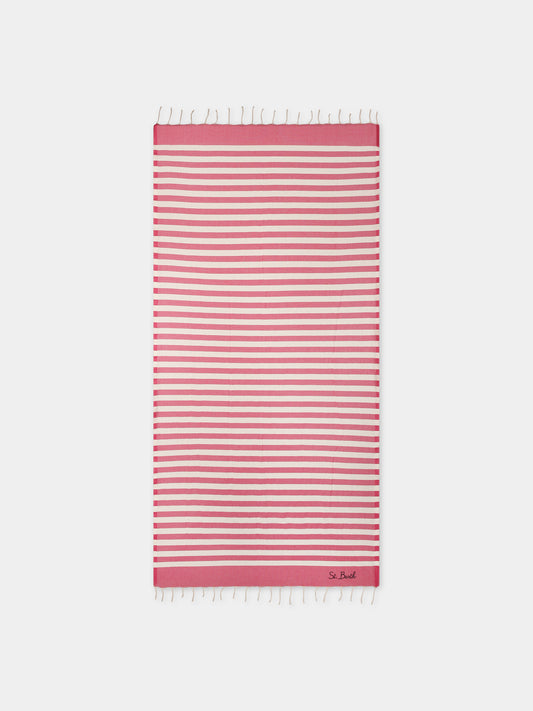 Telo mare fucsia per bambini con logo,Mc2 Saint Barth,FOUT012 02368F