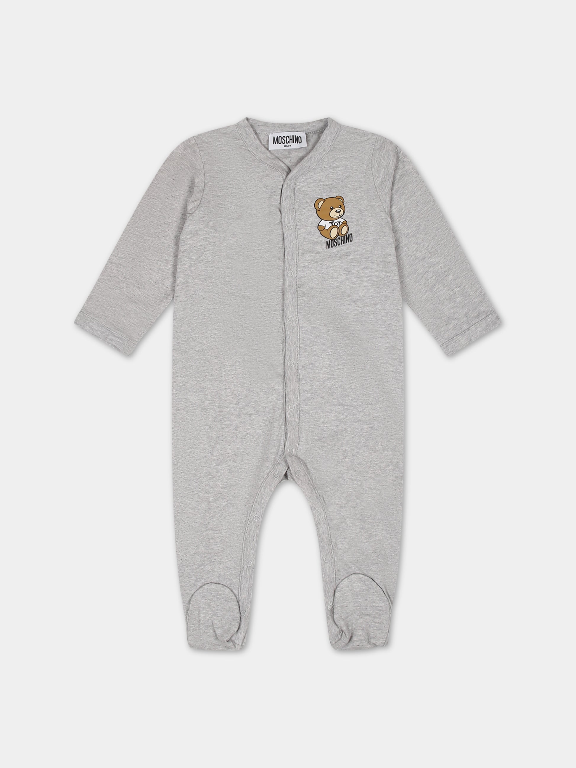 Set grigio per neonati con Teddy Bear,Moschino Kids,MUY04R LBA10 60926