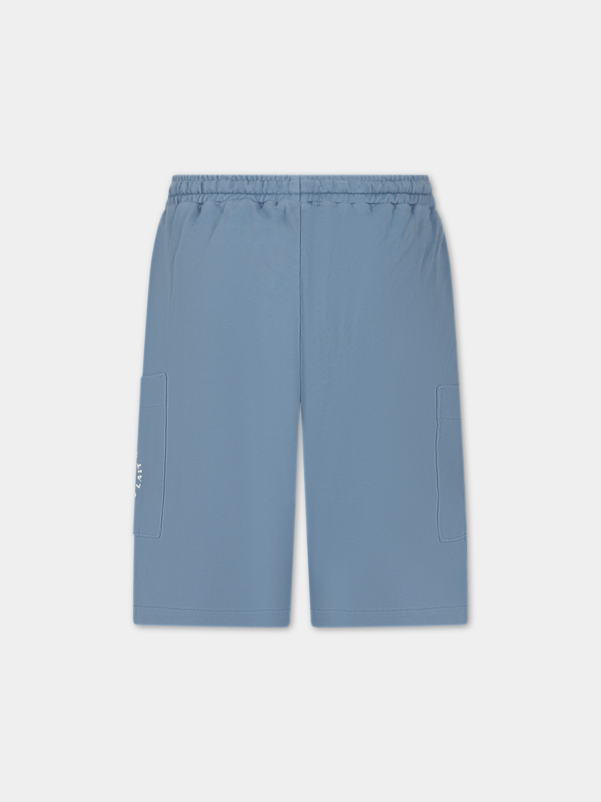 Shorts celesti per bambini con logo,Coco Au Lait,16COCO S012