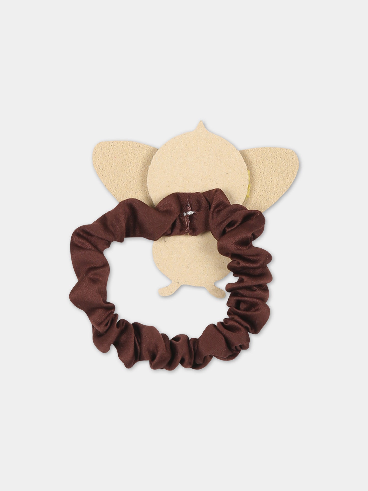 Elastico marrone per bambina con ape,Illy Trilly,FLOWER BEE SCRUNCHY