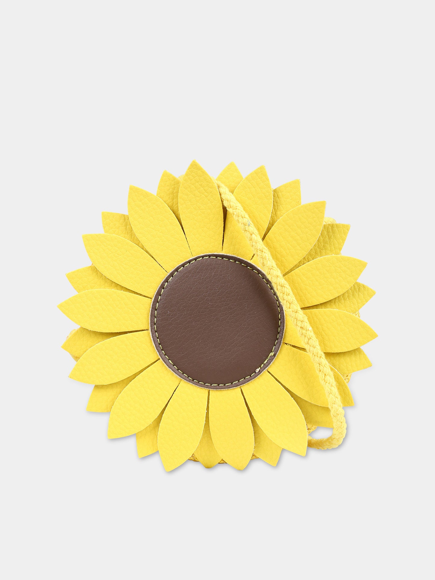 Borsa gialla per bambina con girasole,Illy Trilly,FLOWER SUNFLOWER BAG