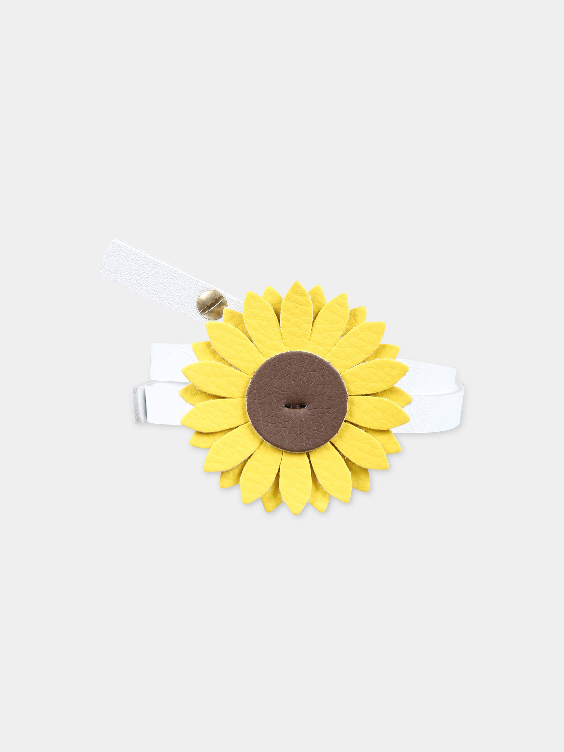 Cintura gialla per bambina con girasole,Illy Trilly,FLOWER SUNFLOWER BELT