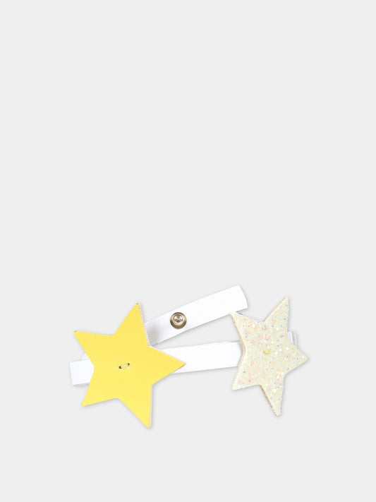 Cintura gialla per bambina con stelle,Illy Trilly,PARTY HAPPY STAR BELT YELLOW