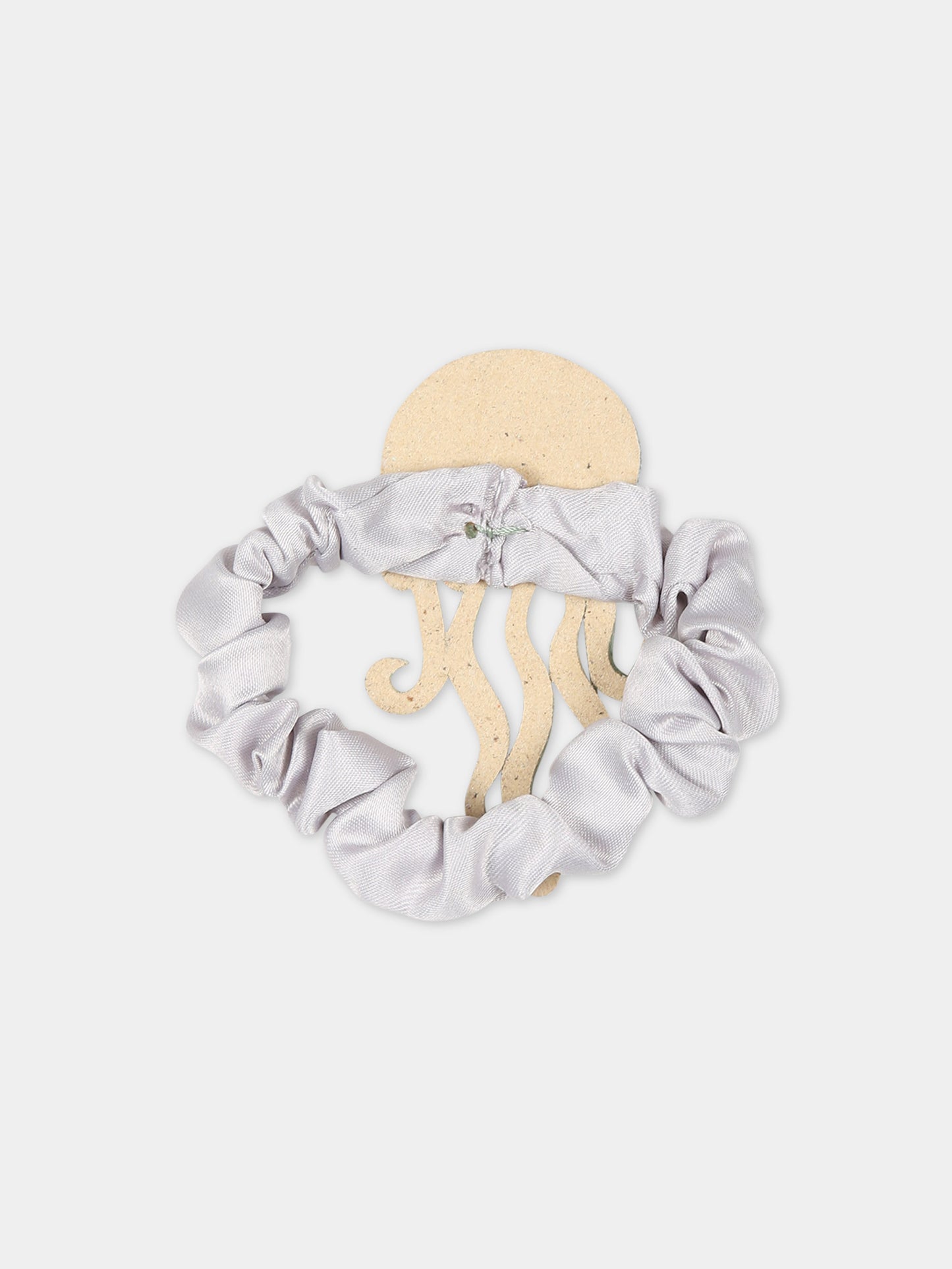 Elastico celeste per bambina con medusa,Illy Trilly,SEA JELLY FISH SCRUNCHY