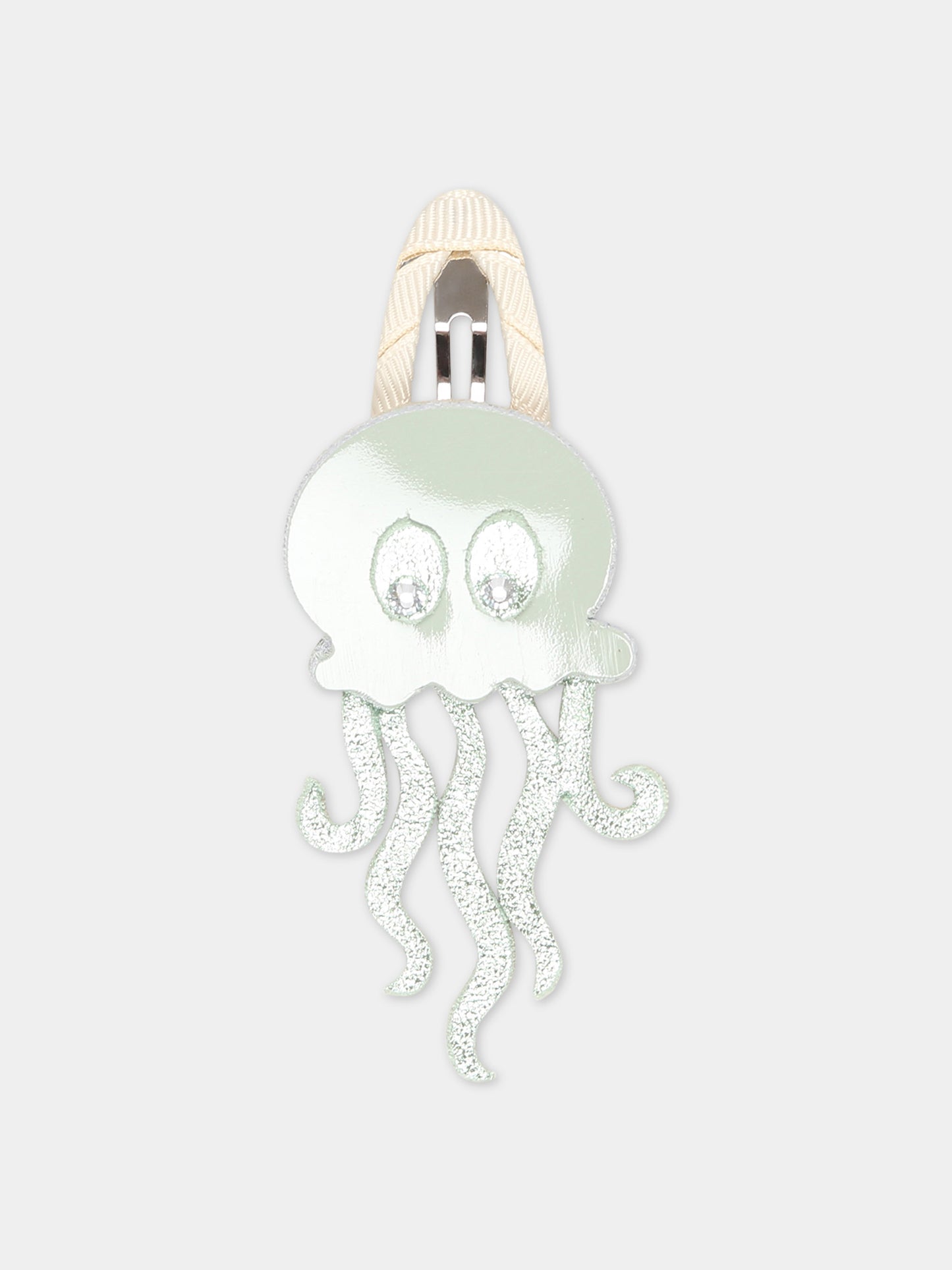 Fermaglio celeste per bambina con medusa,Illy Trilly,SEA JELLY FISH HAIRCLIP