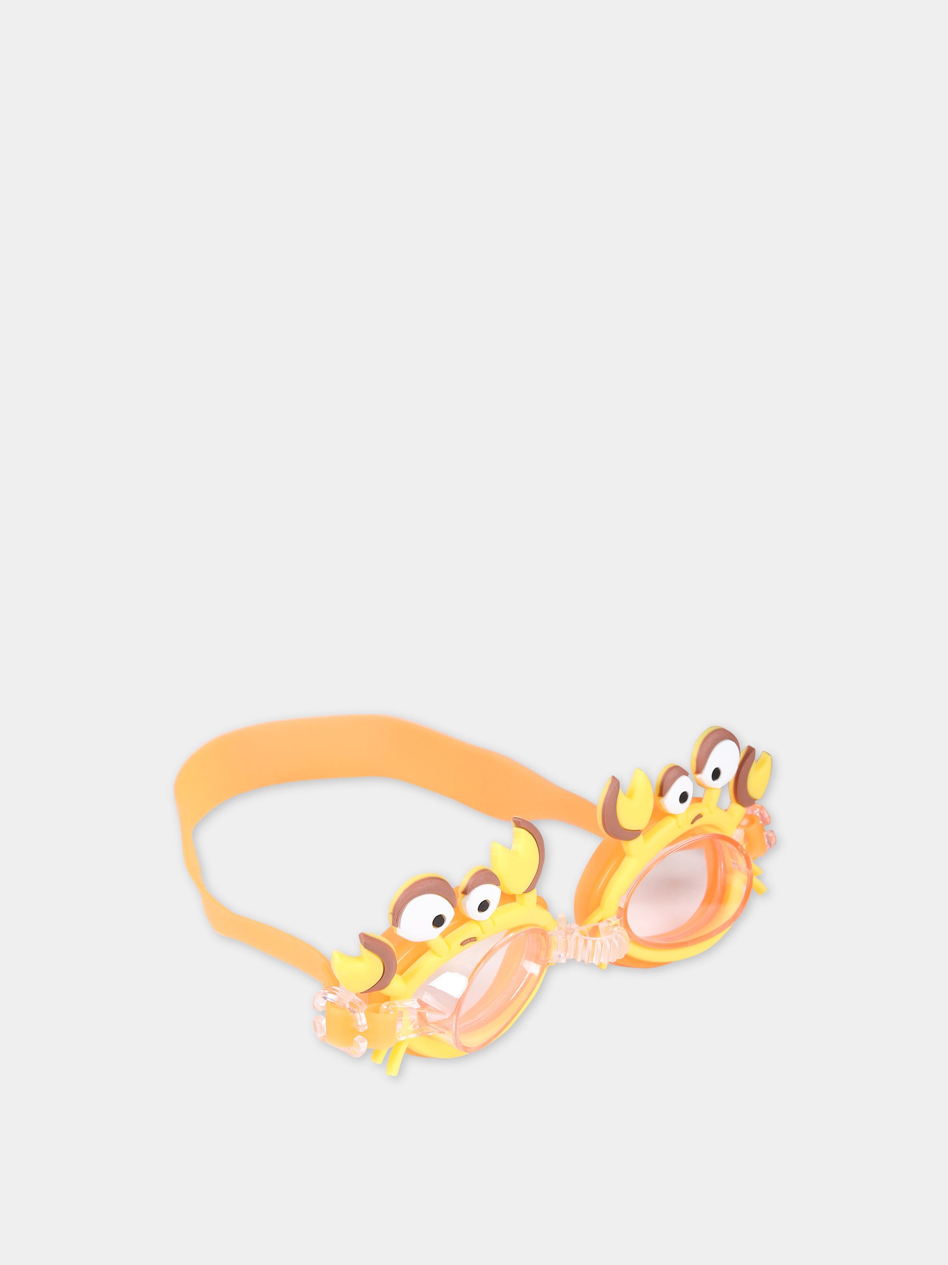 Occhialini arancioni per bambini con granchi,Illy Trilly,GOOGLES CRAB YELLOW