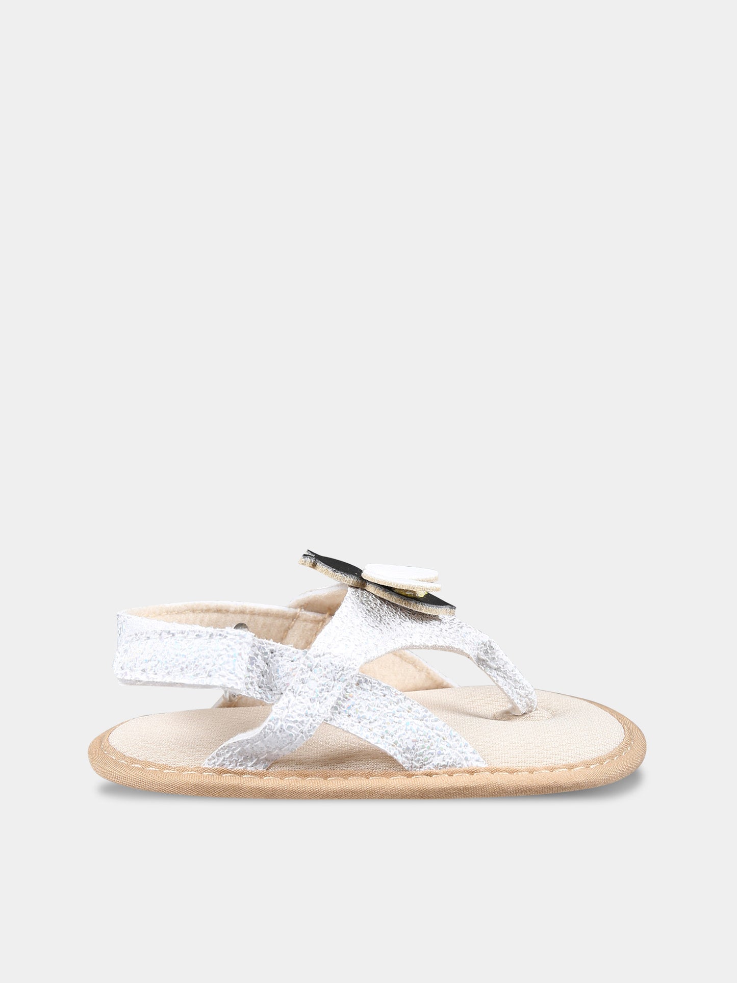 Sandali bianchi per neonata con api,Illy Trilly,SANDALS BEE