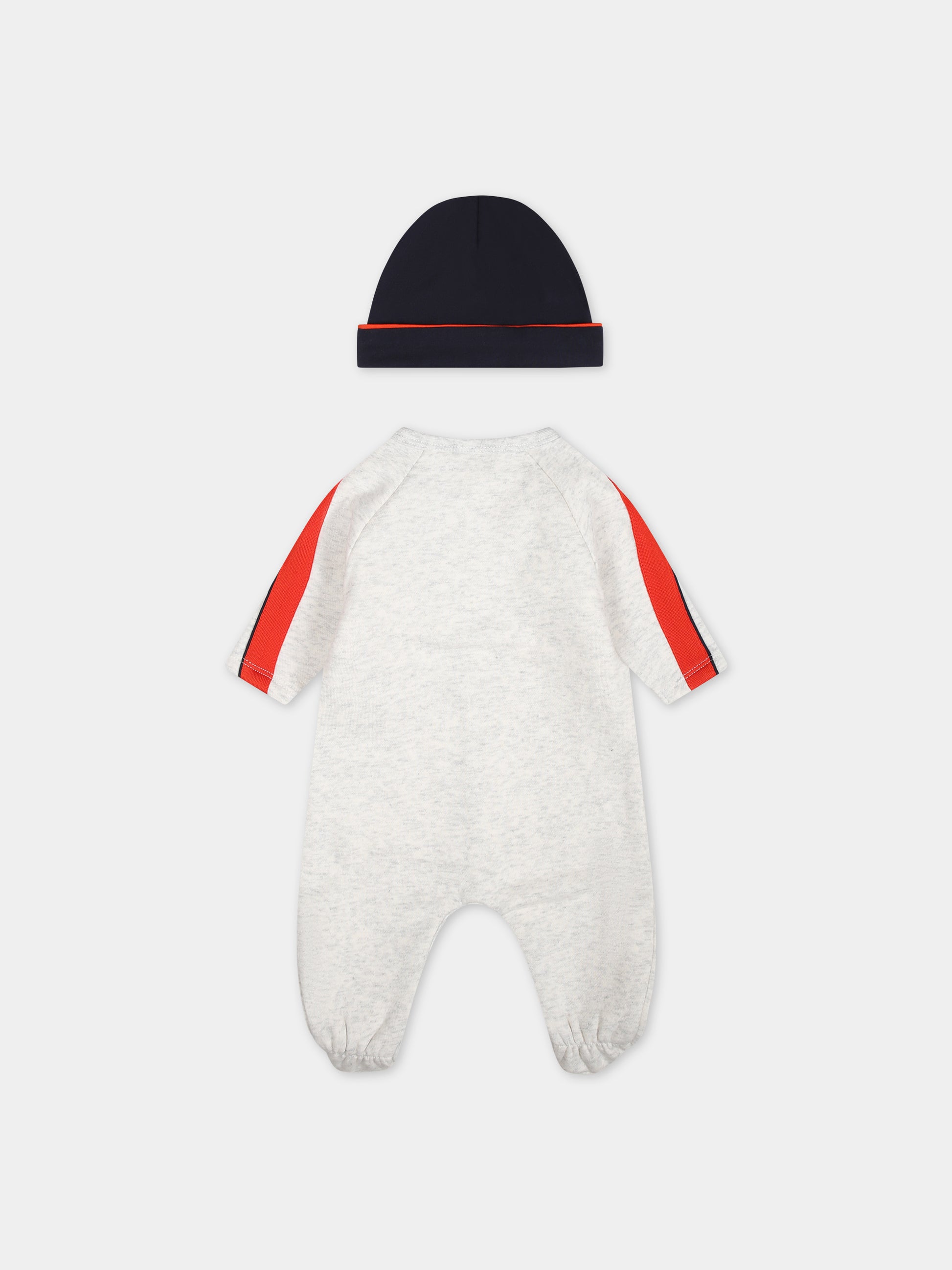 Completo grigio per neonato con logo,Boss,J98436 A10