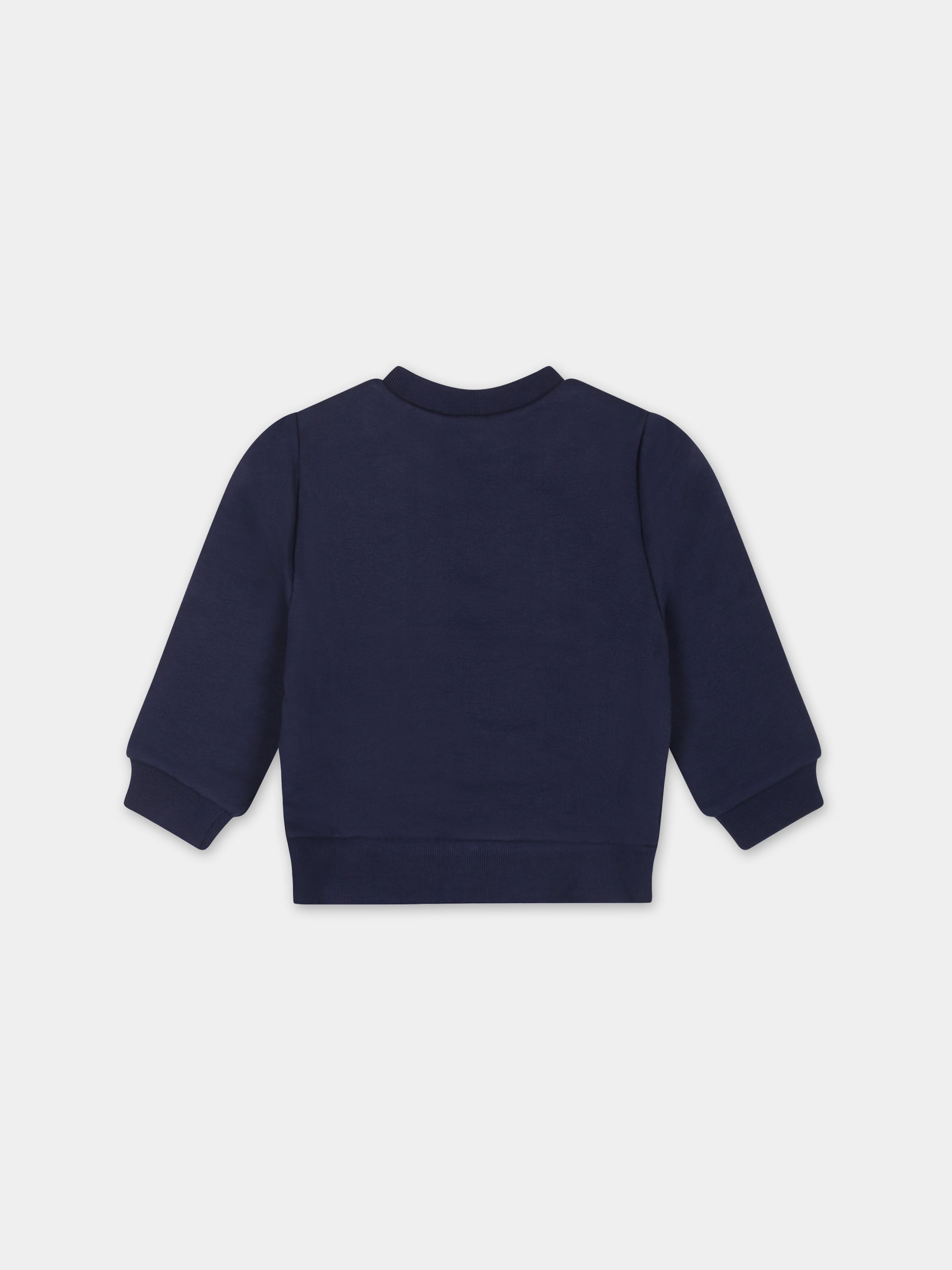 Felpa blu per neonato con logo,Dsquared2,DQ1796 D003G DQ875