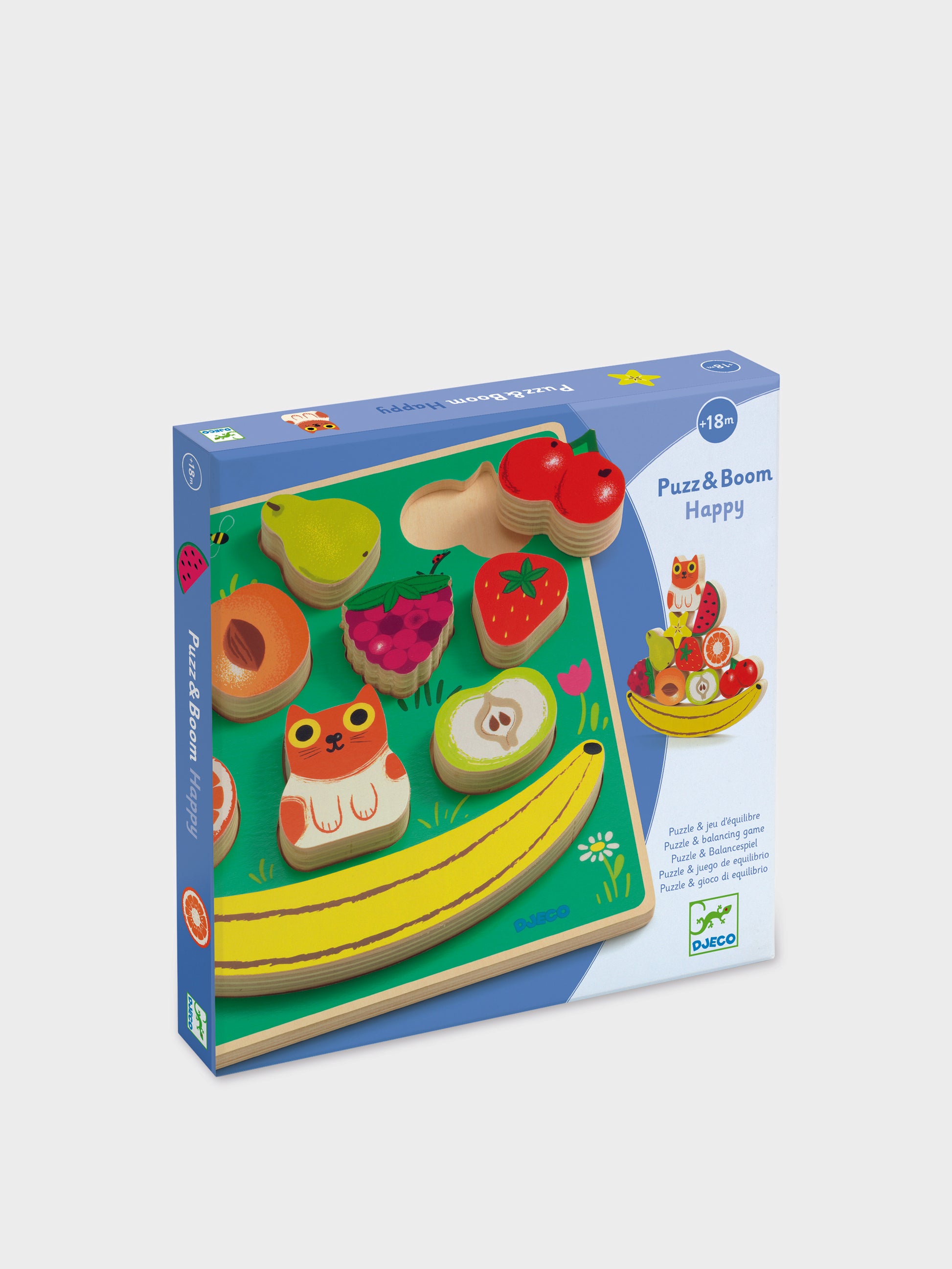 Puzzle multicolor per bambini con frutti,Djeco,DJ01073