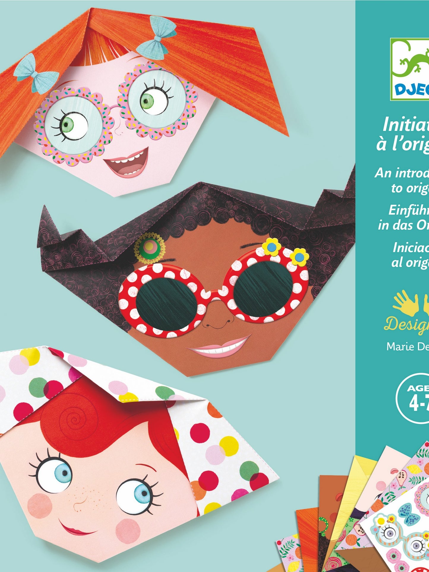 Set multicolor per bambini con faccine,Djeco,DJ08757