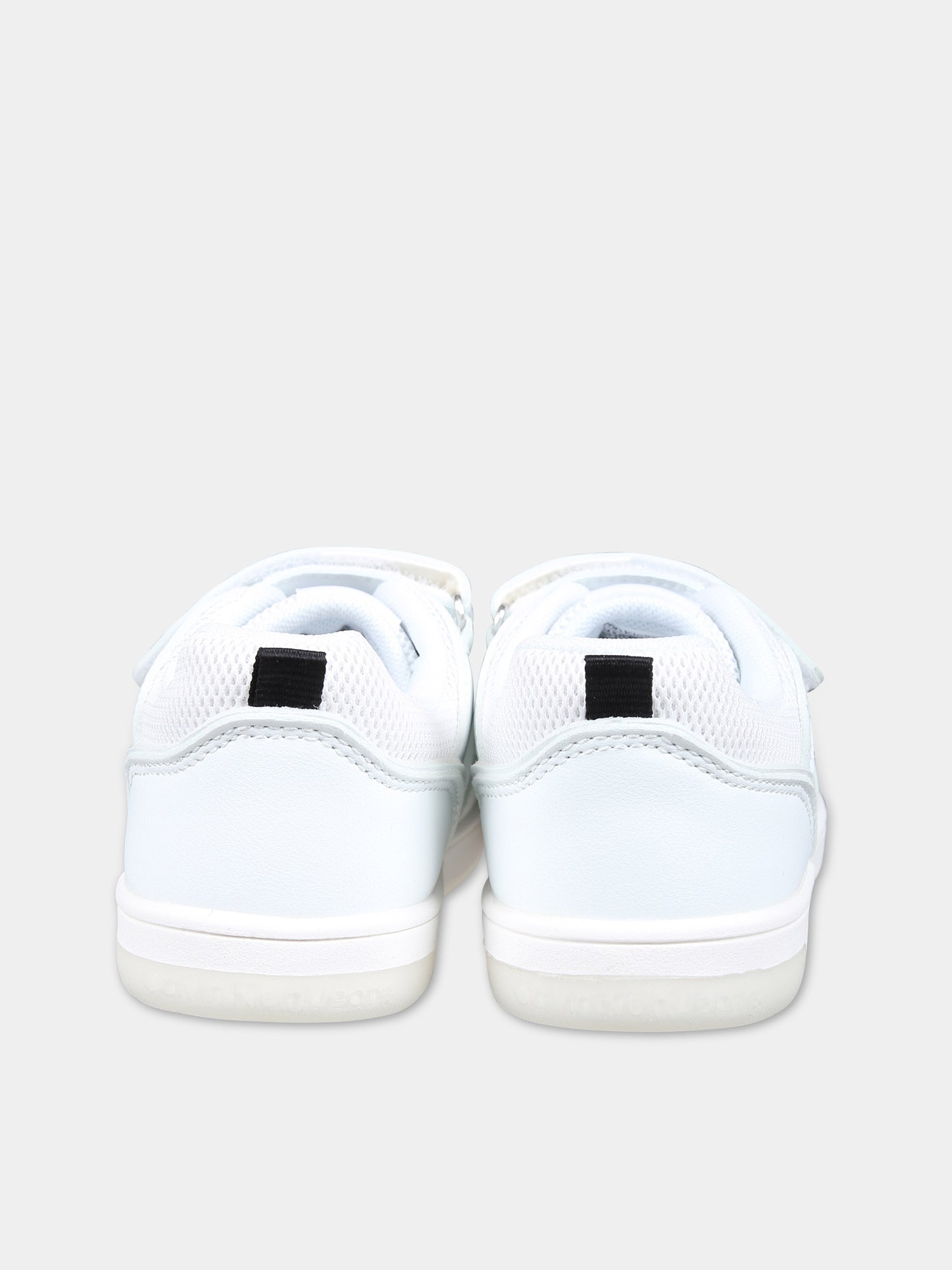 Sneakers bianche per bambini con logo,Calvin Klein Kids,V1X9 80854 1355100