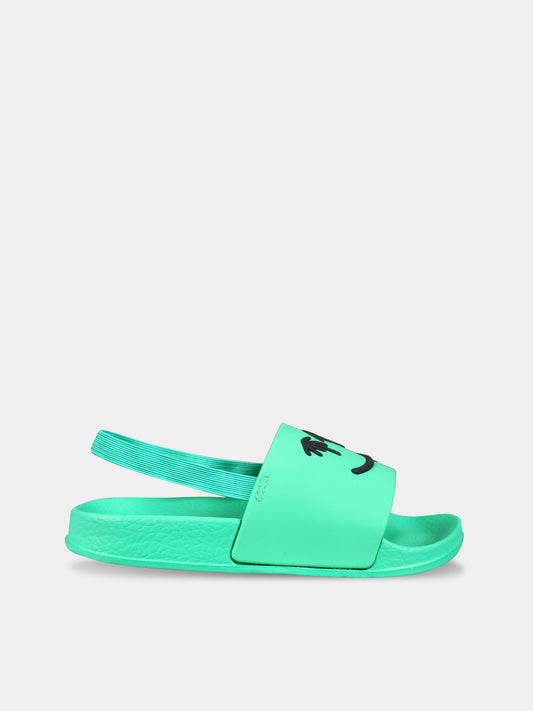 Ciabatte verdi per bambini con smile,Molo,7S24U202 8857-