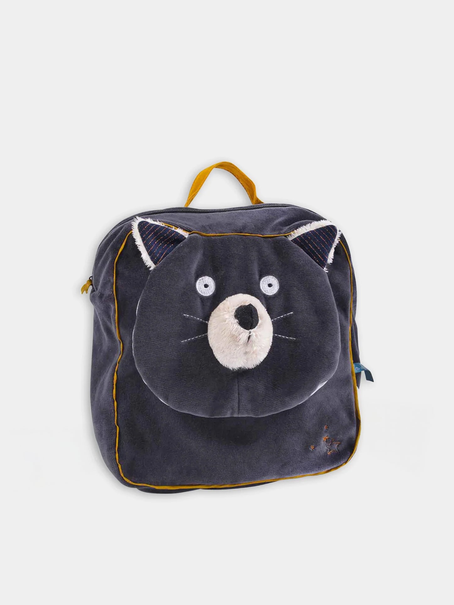 Zainetto blu per bambini  con gattino,Moulin Roty,666070