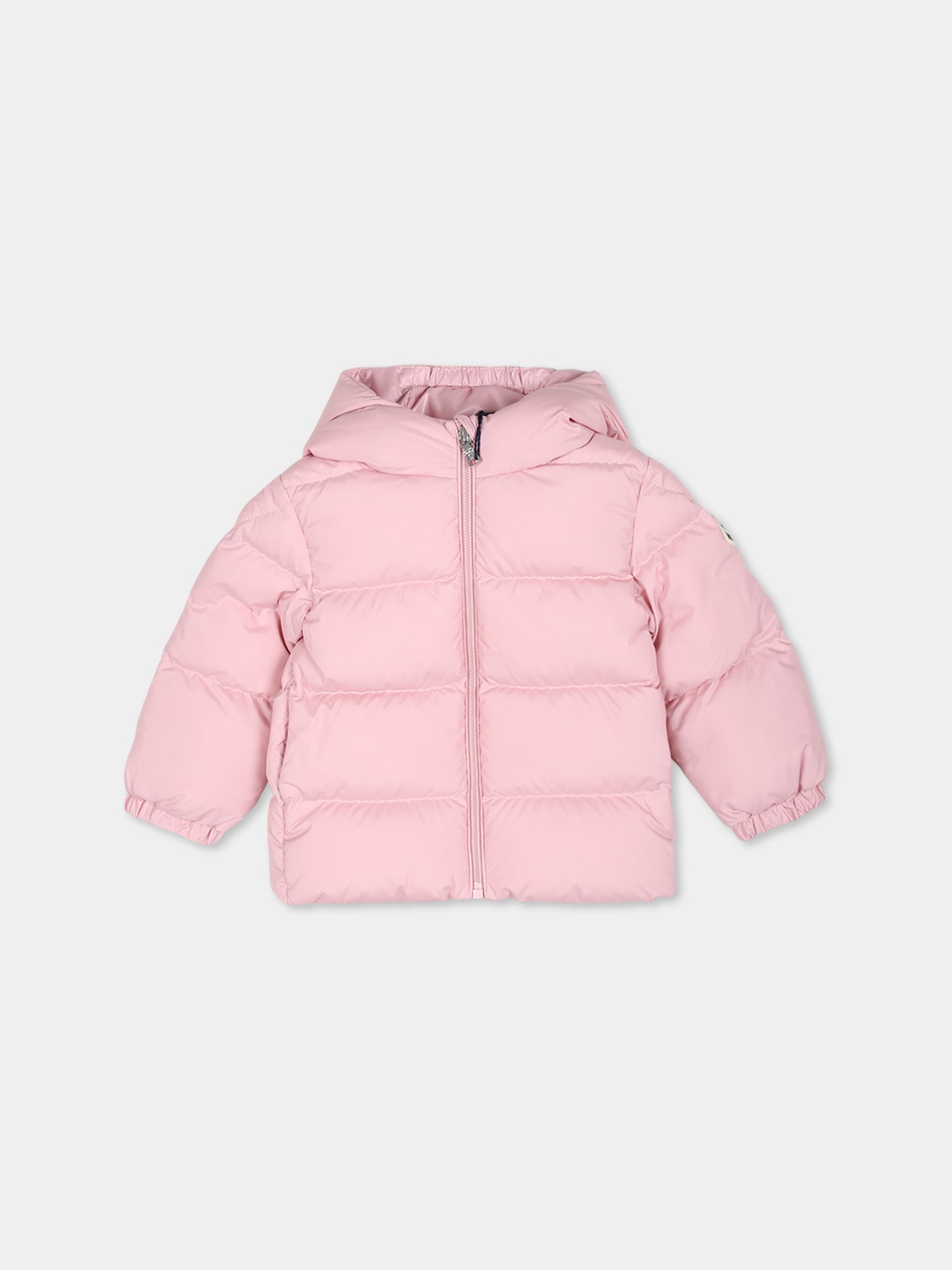 Piumino Sharon rosa per neonata con logo,Moncler Kids,J2951 1A00018 54A81 501