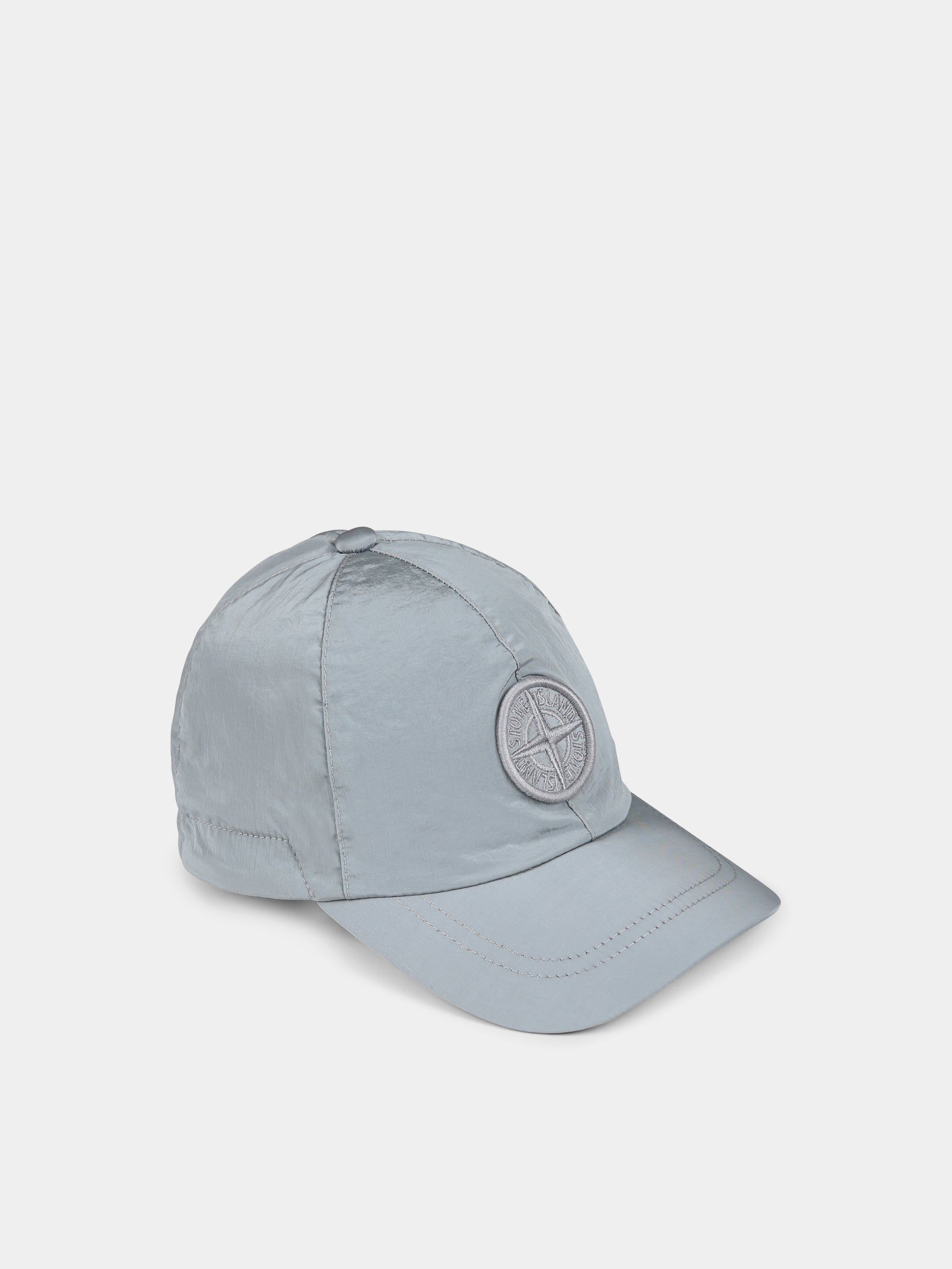 Cappello grigio per bambino con bussola,Stone Island Junior,811690364 V0064