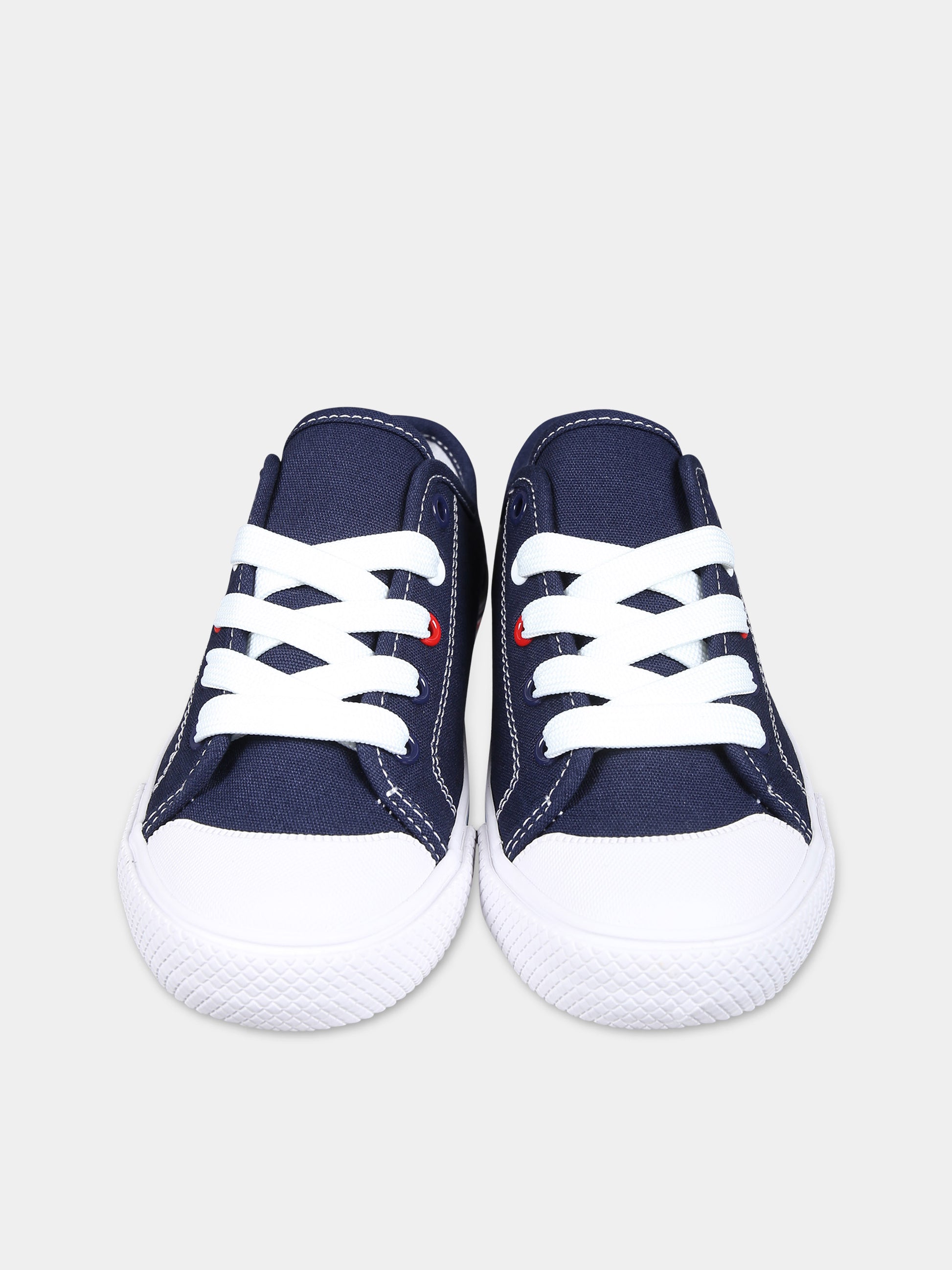 Sneakers blu per bambini con logo,Tommy Hilfiger Junior,T3X9 33324 0890800