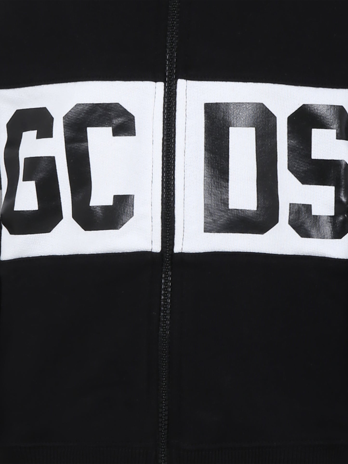 Felpa nera per bambini con logo,Gcds Kids,DNF004 LCA33 60100