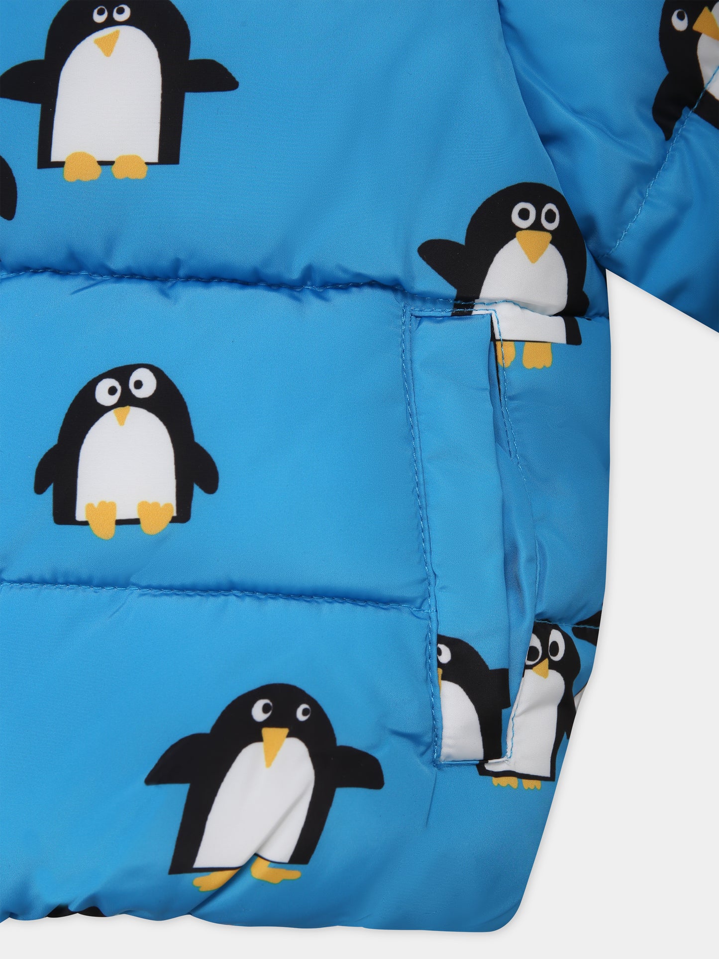 Piumino per neonato con stampa pinguini all-over,Stella Mccartney Kids,TT2607 Z1513 644MC
