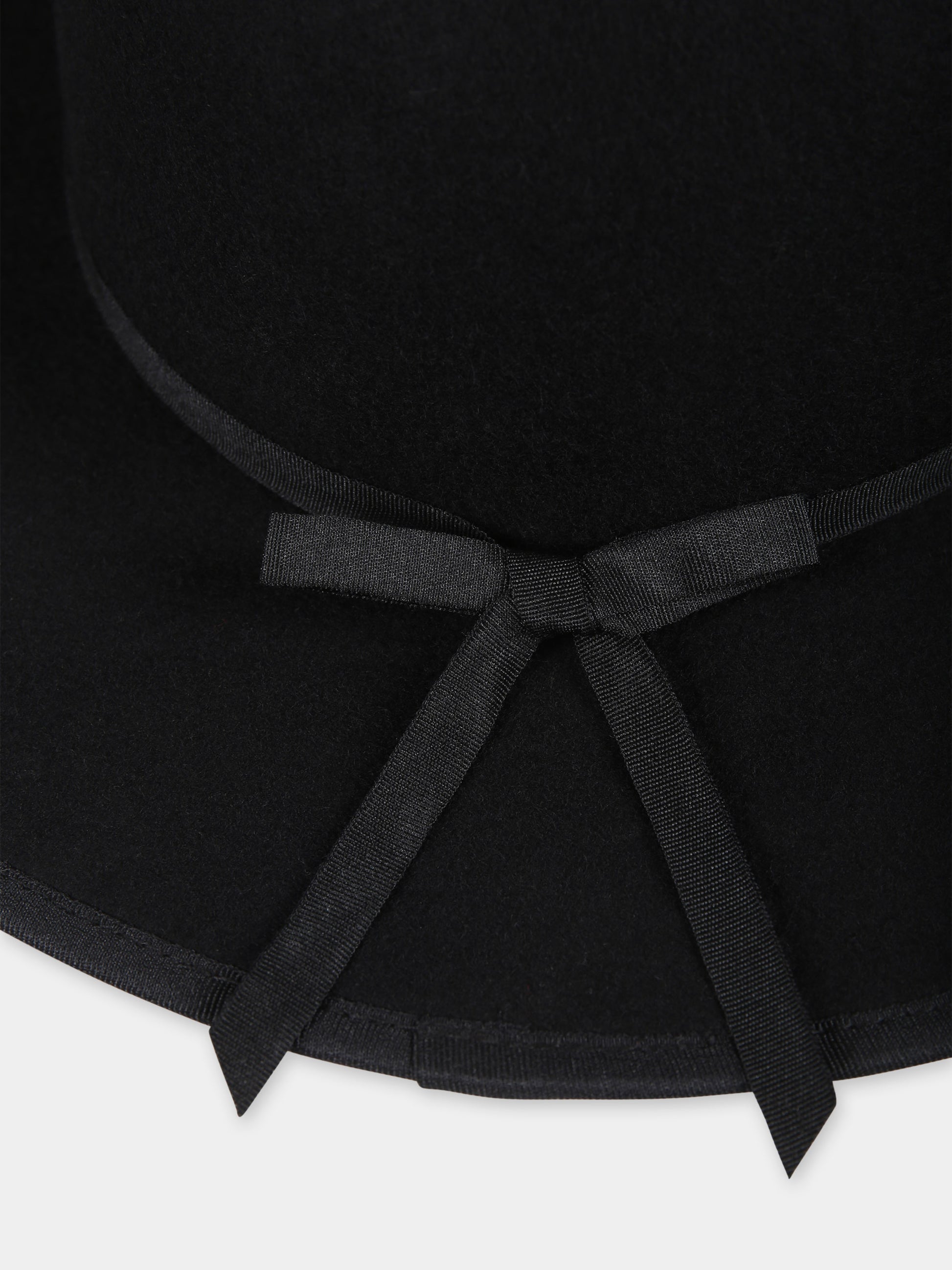 Cappello nero per bambina con logo,Marni Kids,M01236 M00TL MF22F 0M900