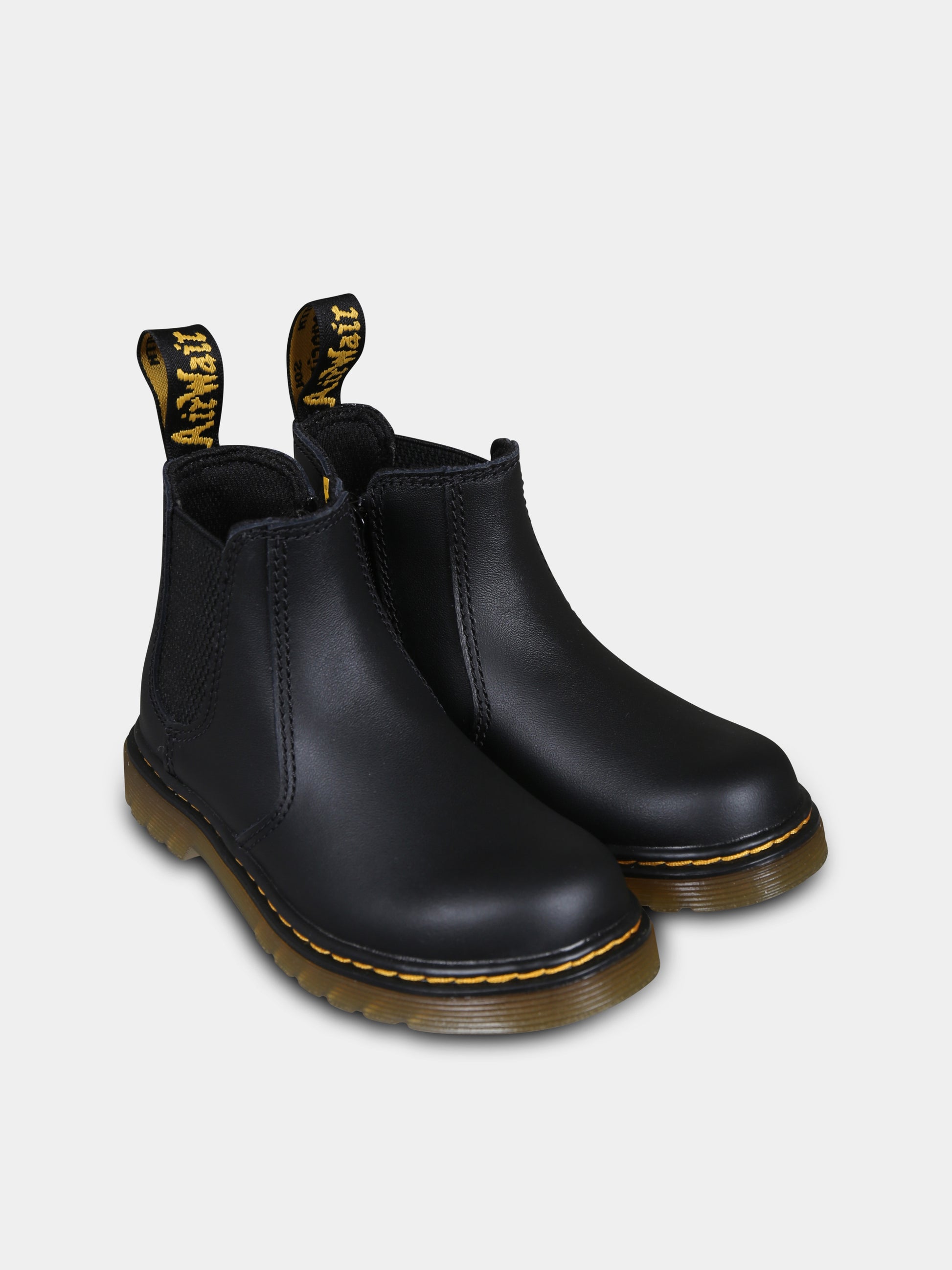 Stivaletti 2676 neri per bambini con logo,Dr. Martens,2976 T 16704001 BLACK SOFTY T