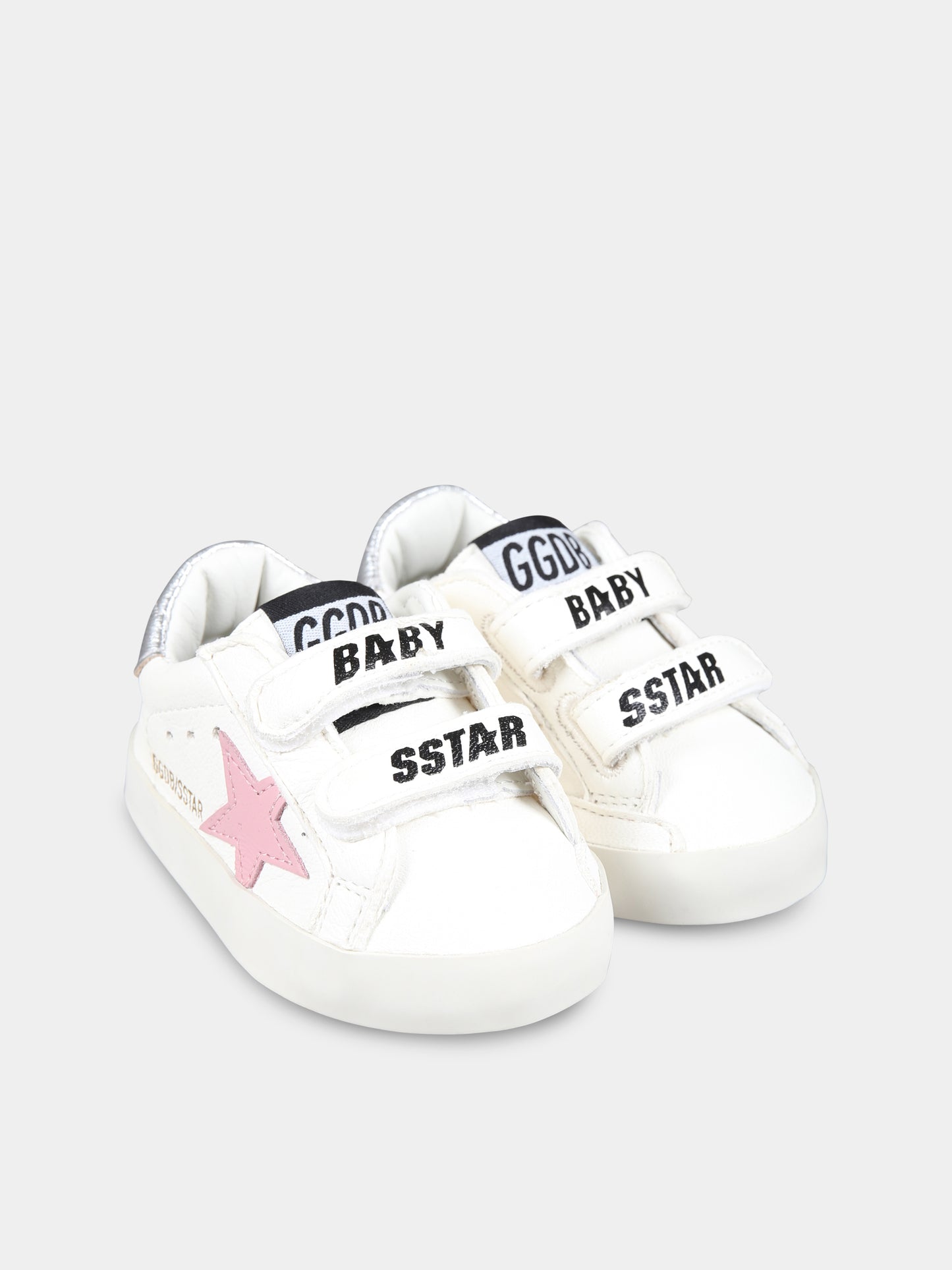 Sneakers Baby School bianche per neonata con stella,Golden Goose,GIF00166 F006235 10308