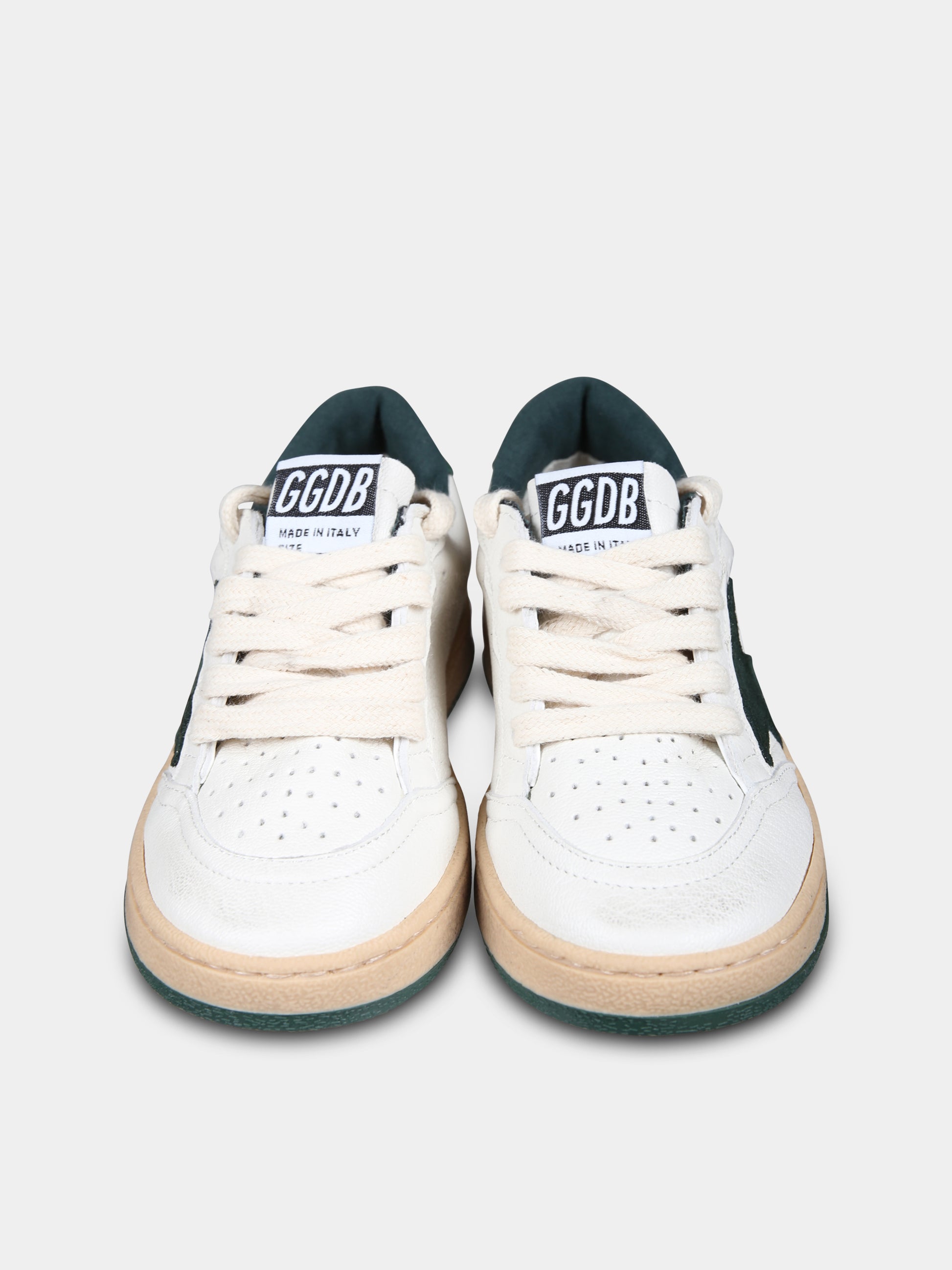 Sneakers Ball Star bianche per bambini con stella,Golden Goose,GJF00439 F004827 10502