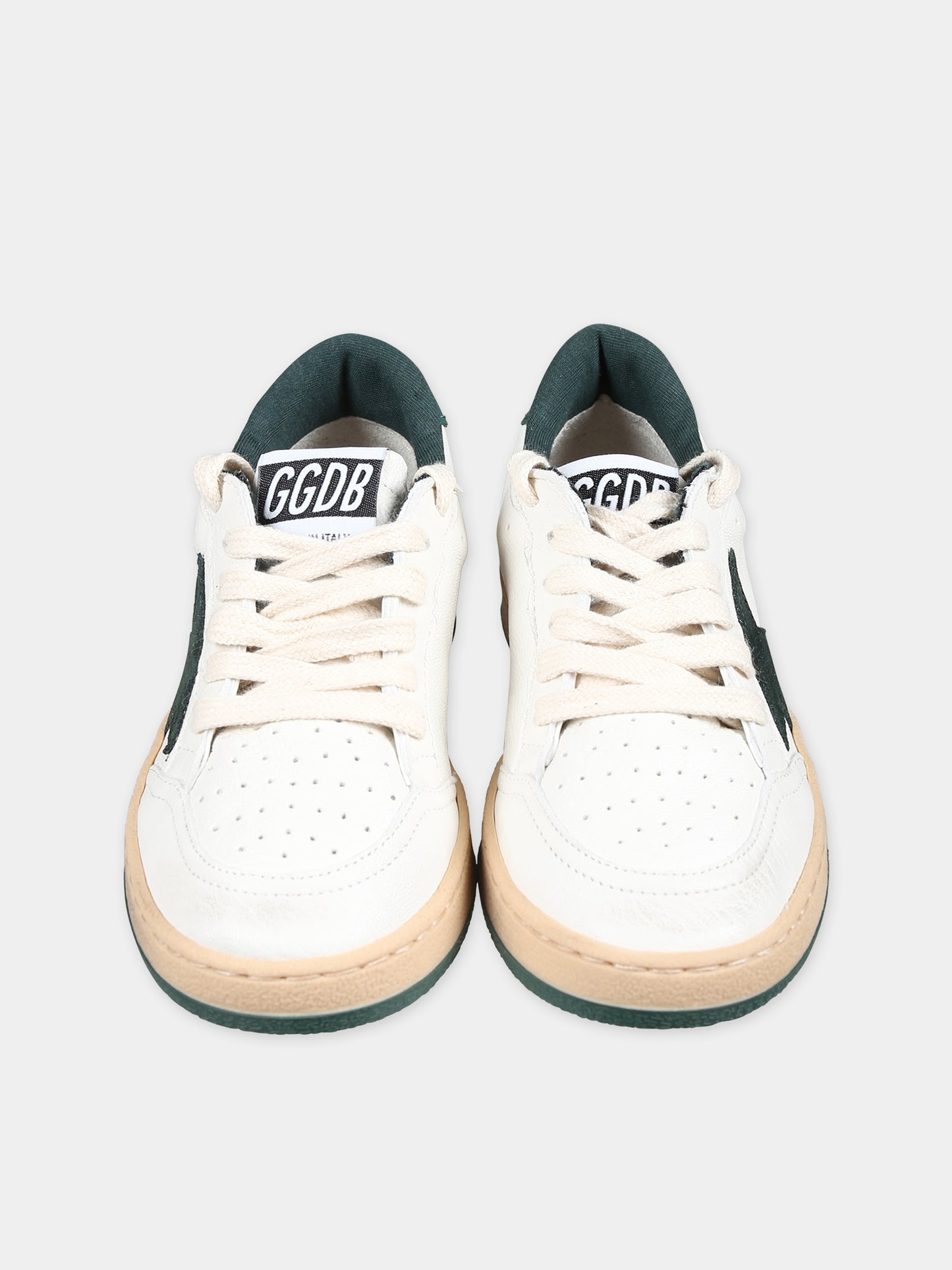 Sneakers Ball Star New bianche per bambini con stella,Golden Goose,GYF00439 F004827 10502