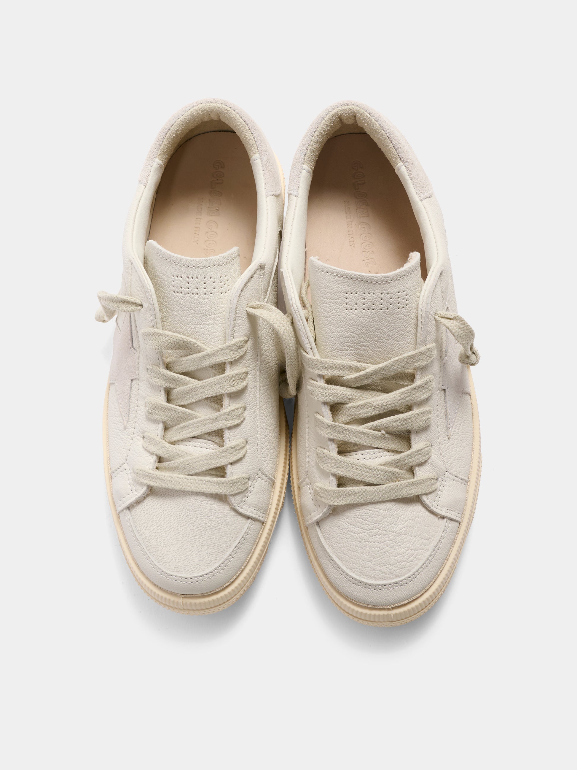 Sneakers May avorio per bambini con stella,Golden Goose,GTF00495 F004814 10100