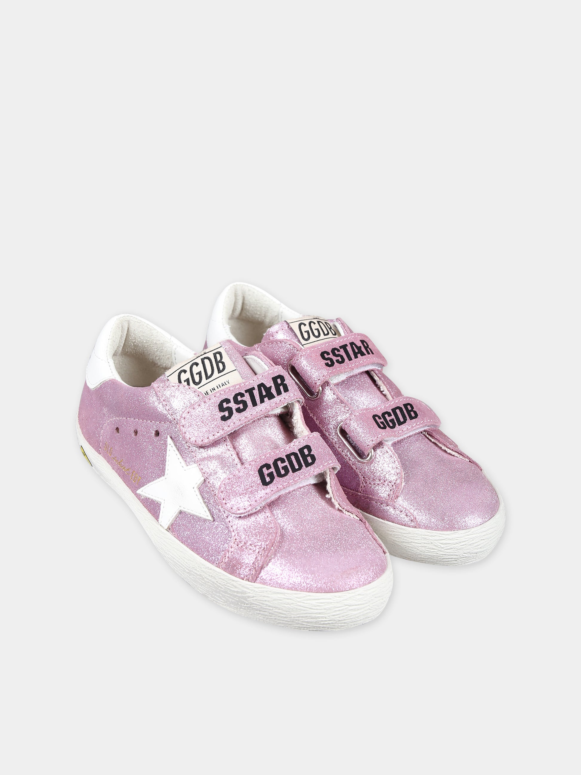 Sneakers Old School viola per bambina con stella,Golden Goose,GJF00111 F006070 80454